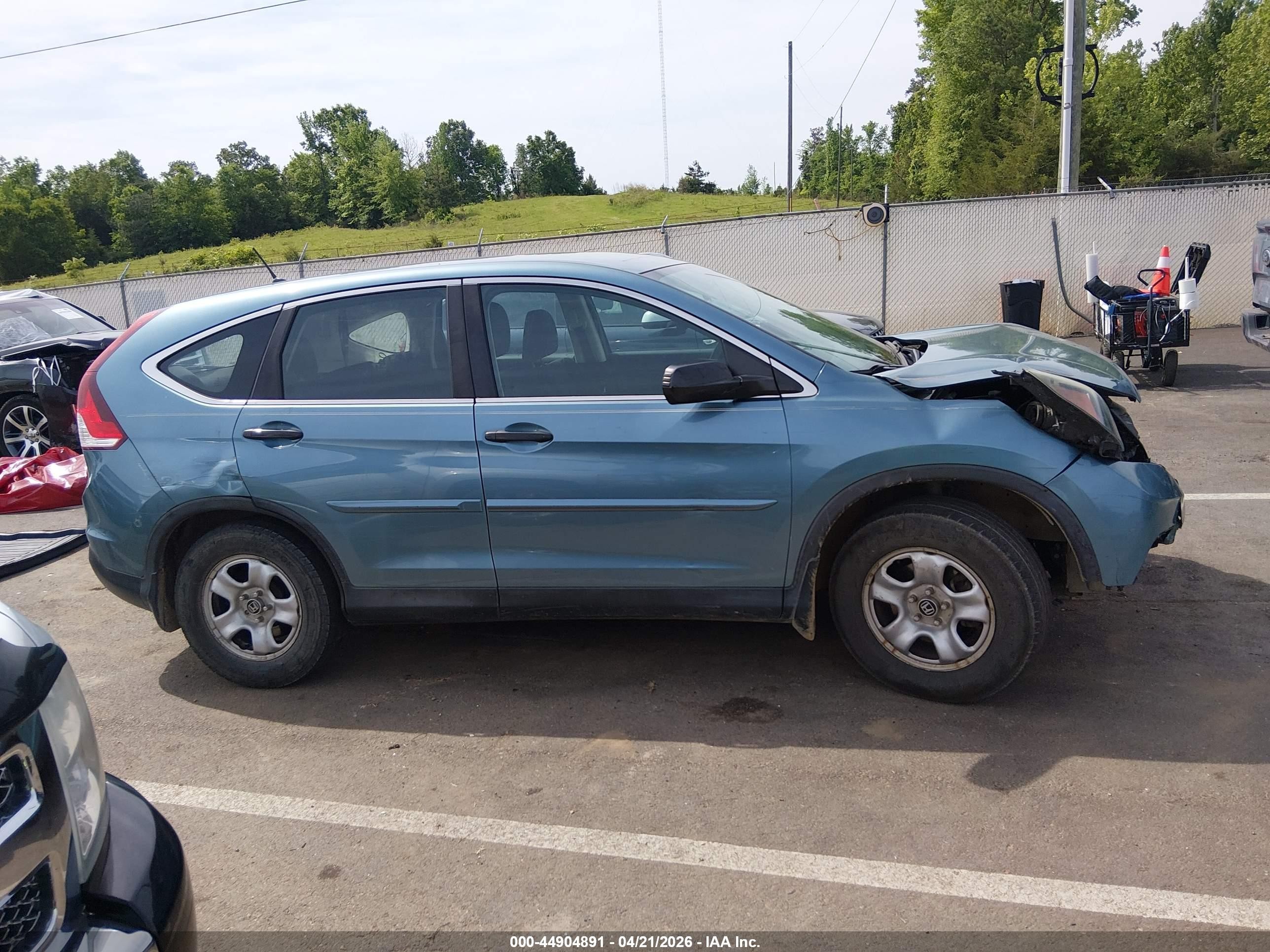 2014 Honda Cr-v Lx Blue vin: 2HKRM3H35EH500709