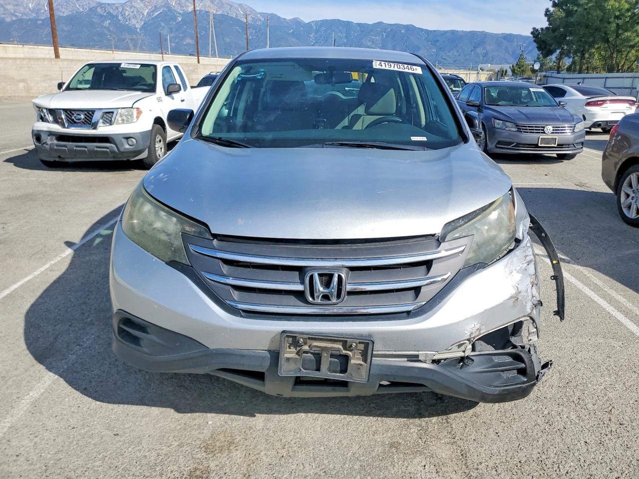 2014 Honda Cr-v Lx Gray vin: 2HKRM3H35EH502704