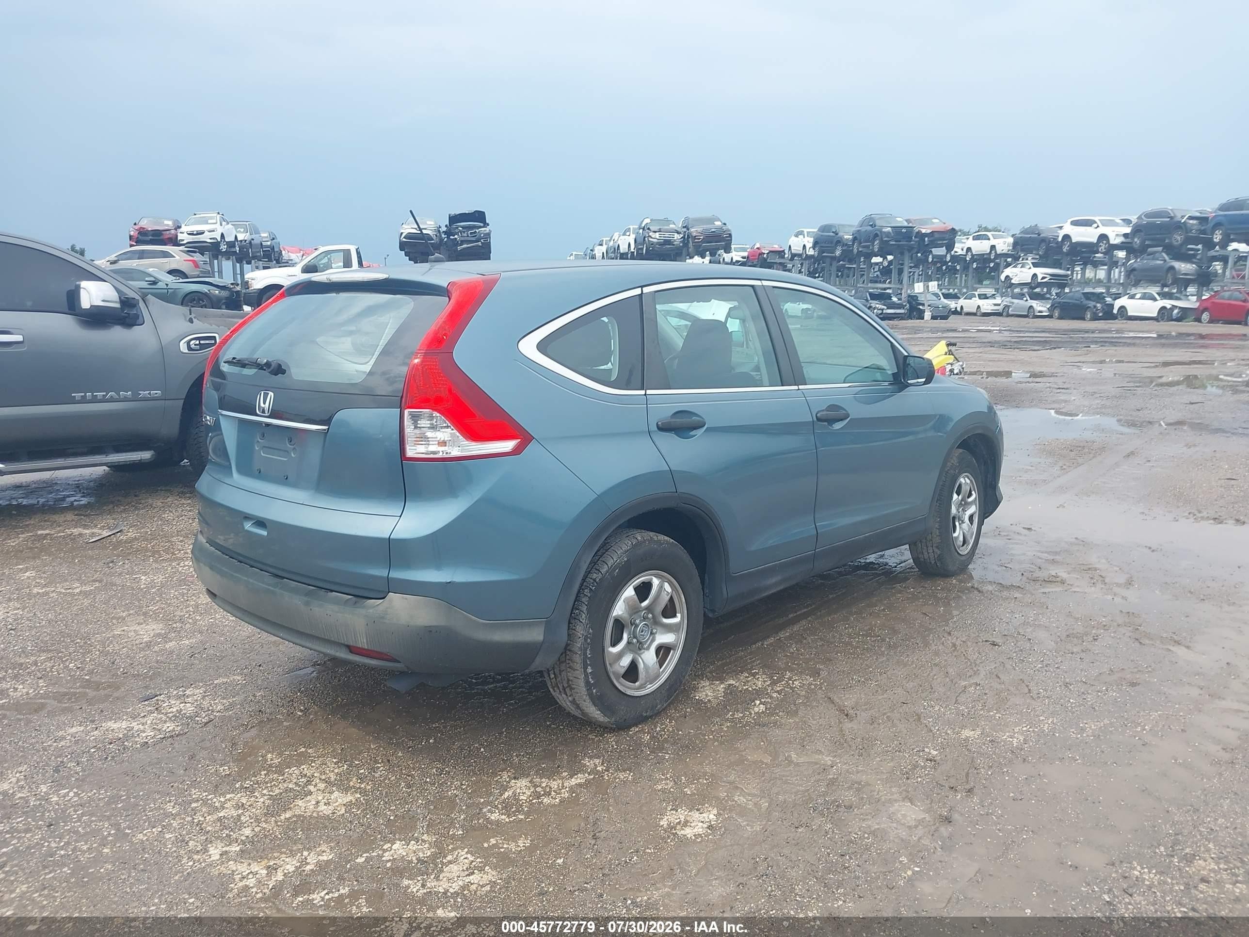 2014 Honda Cr-v Lx Turquoise vin: 2HKRM3H35EH505411