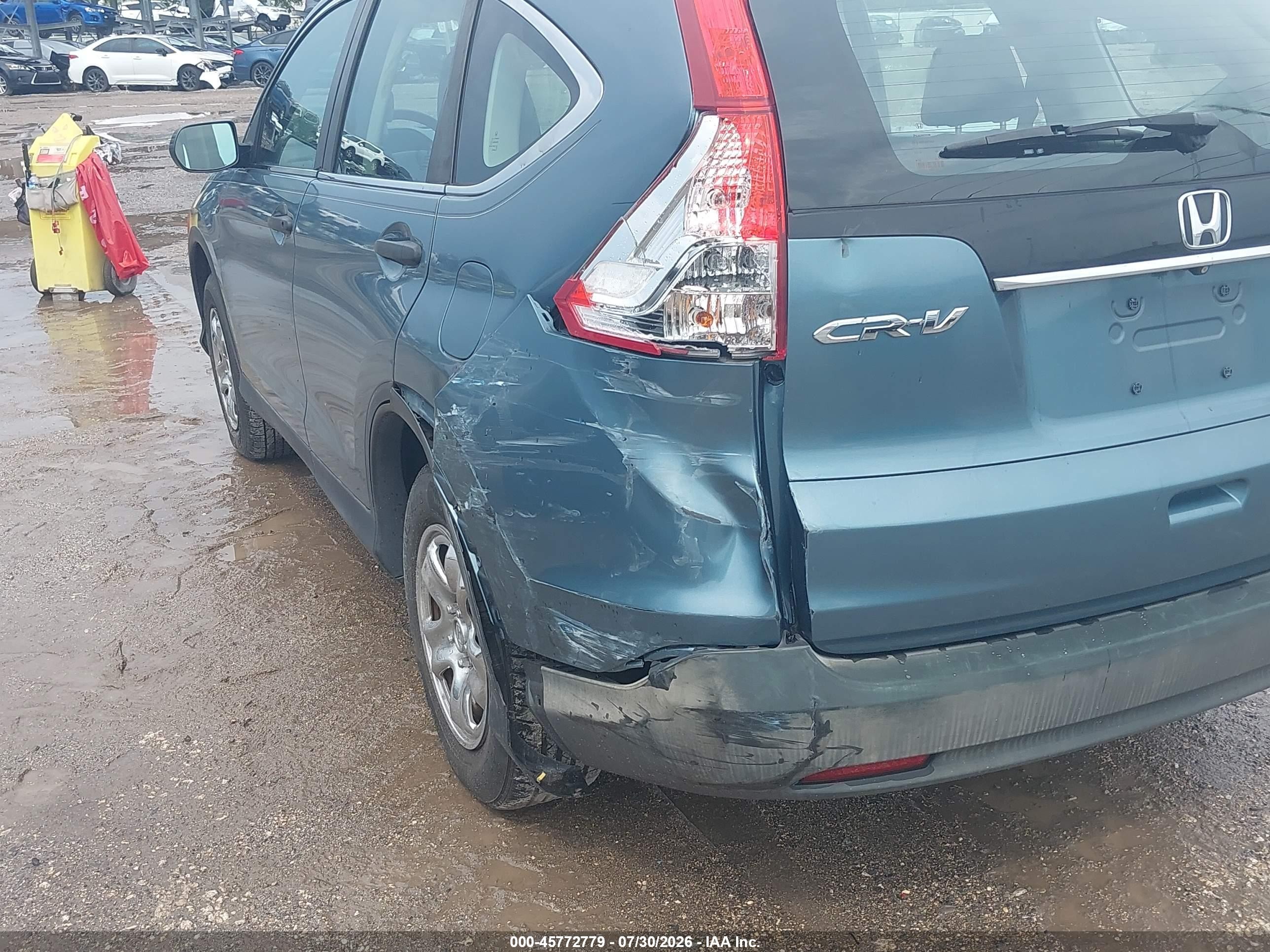 2014 Honda Cr-v Lx Turquoise vin: 2HKRM3H35EH505411