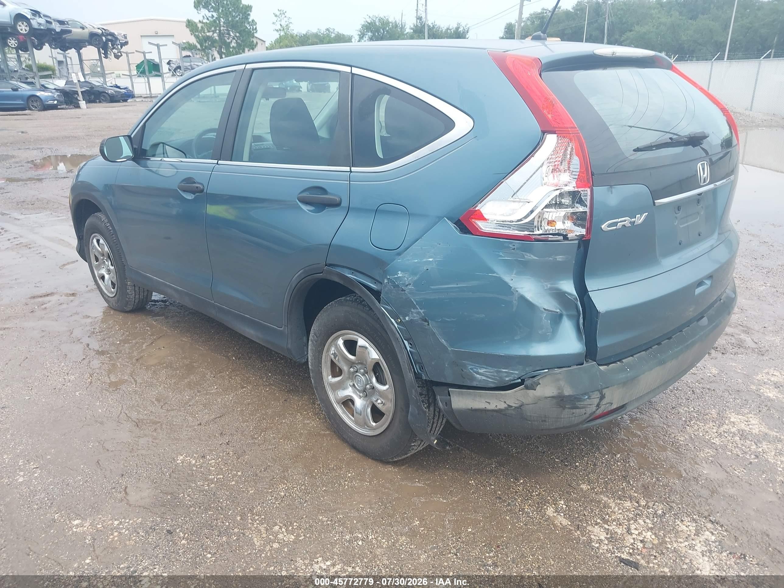 2014 Honda Cr-v Lx Turquoise vin: 2HKRM3H35EH505411