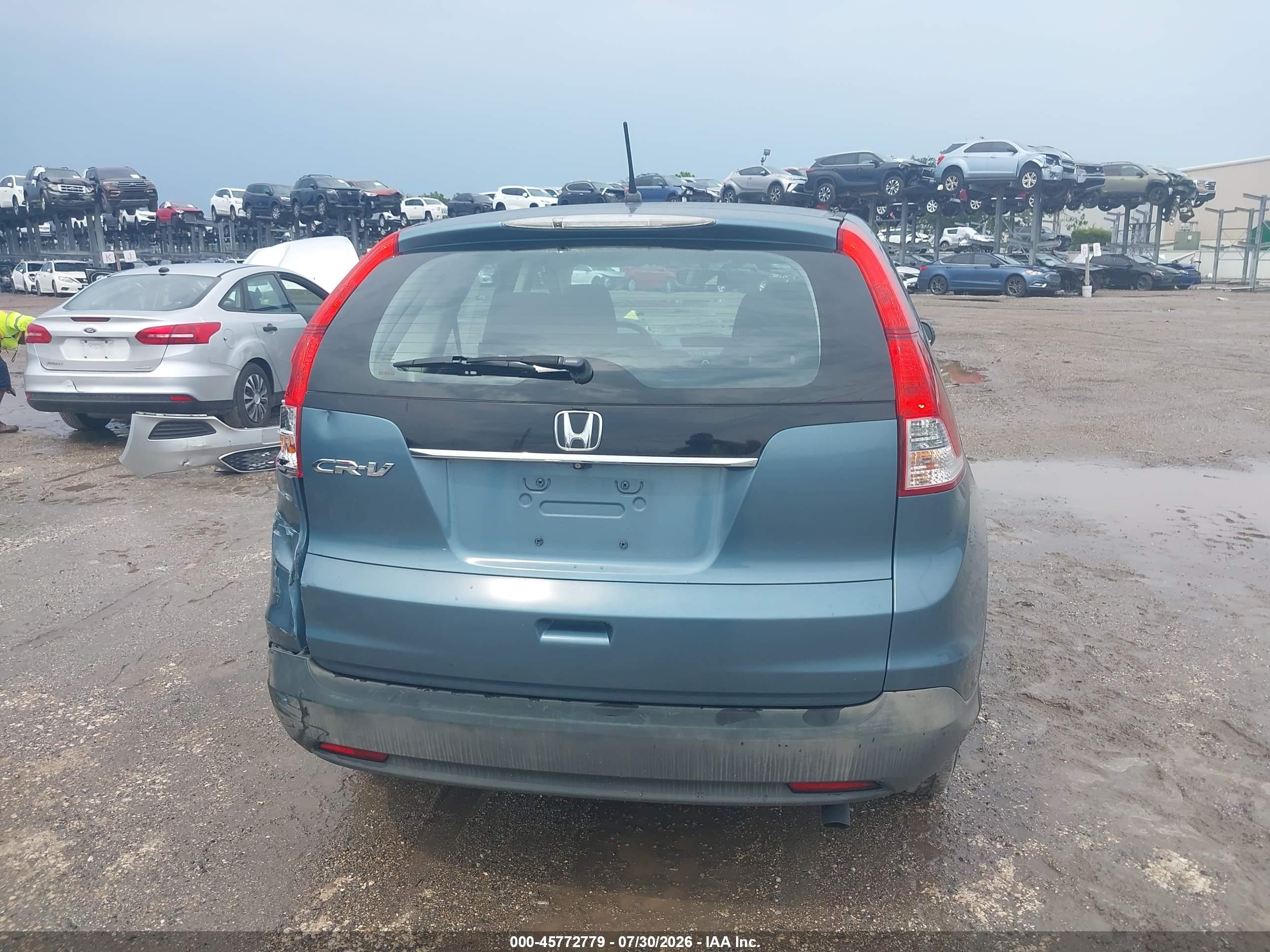 2014 Honda Cr-v Lx Turquoise vin: 2HKRM3H35EH505411