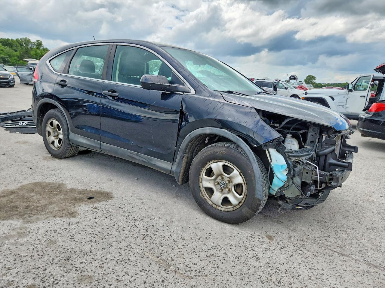 2014 Honda Cr-v Lx Black vin: 2HKRM3H35EH512777