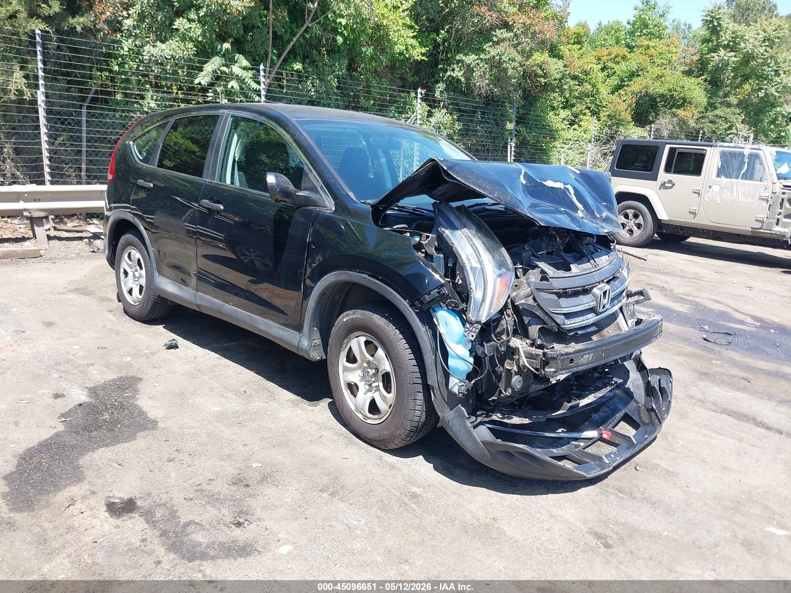 2014 Honda Cr-v Lx Black vin: 2HKRM3H35EH523567