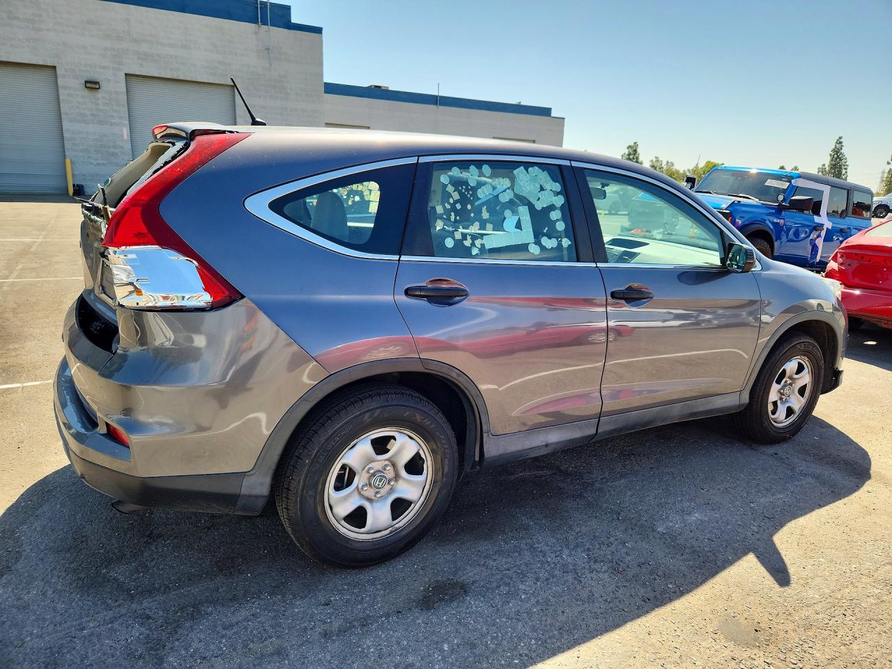 2015 Honda Cr-v Lx Gray vin: 2HKRM3H35FH504700
