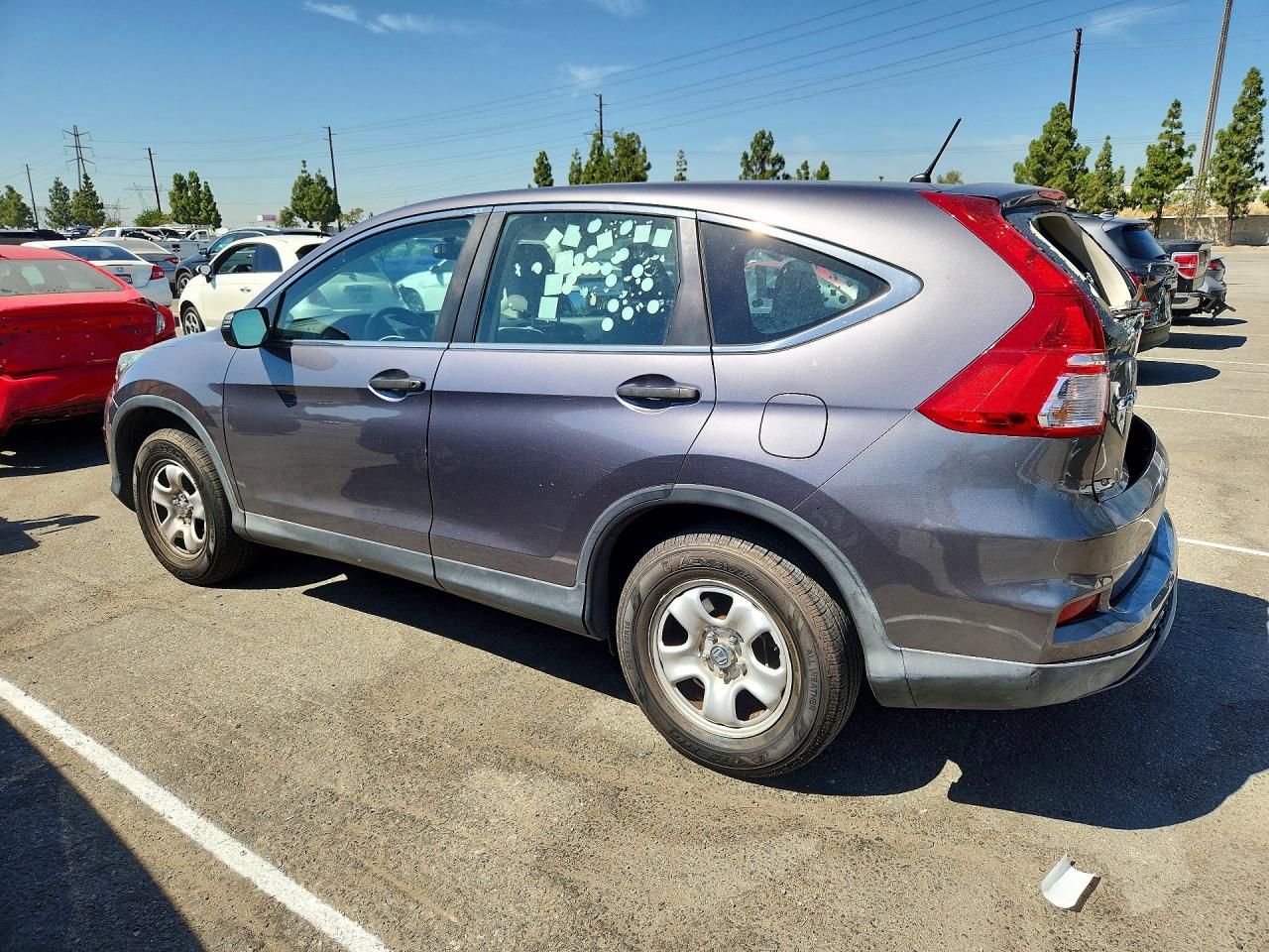2015 Honda Cr-v Lx Gray vin: 2HKRM3H35FH504700