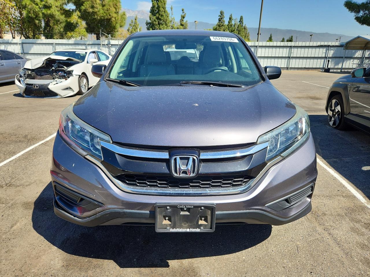 2015 Honda Cr-v Lx Gray vin: 2HKRM3H35FH504700