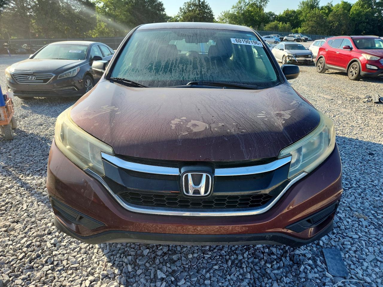 2015 Honda Cr-v Lx Maroon vin: 2HKRM3H35FH526535