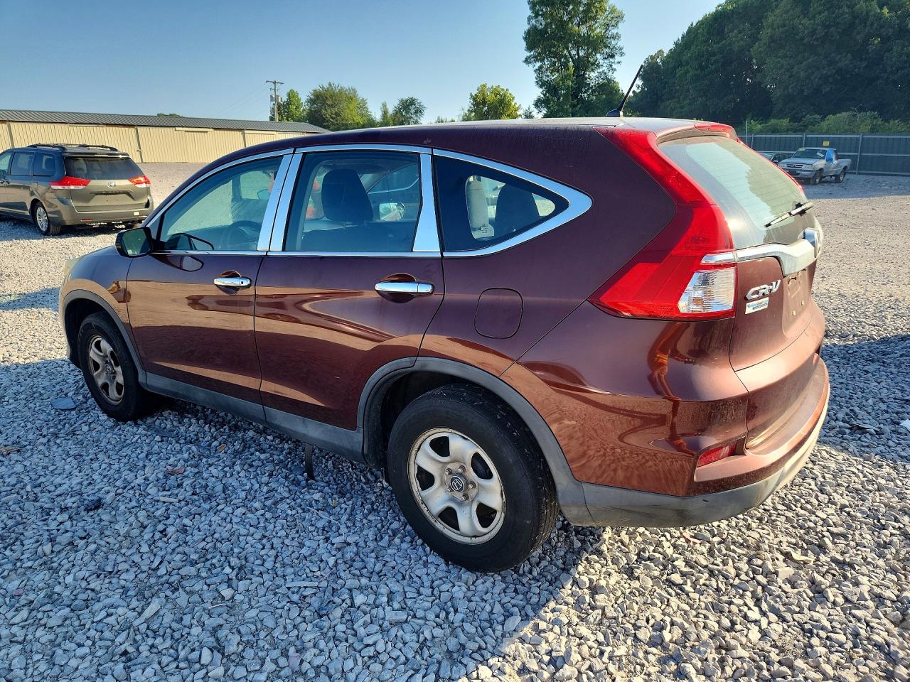 2015 Honda Cr-v Lx Maroon vin: 2HKRM3H35FH526535