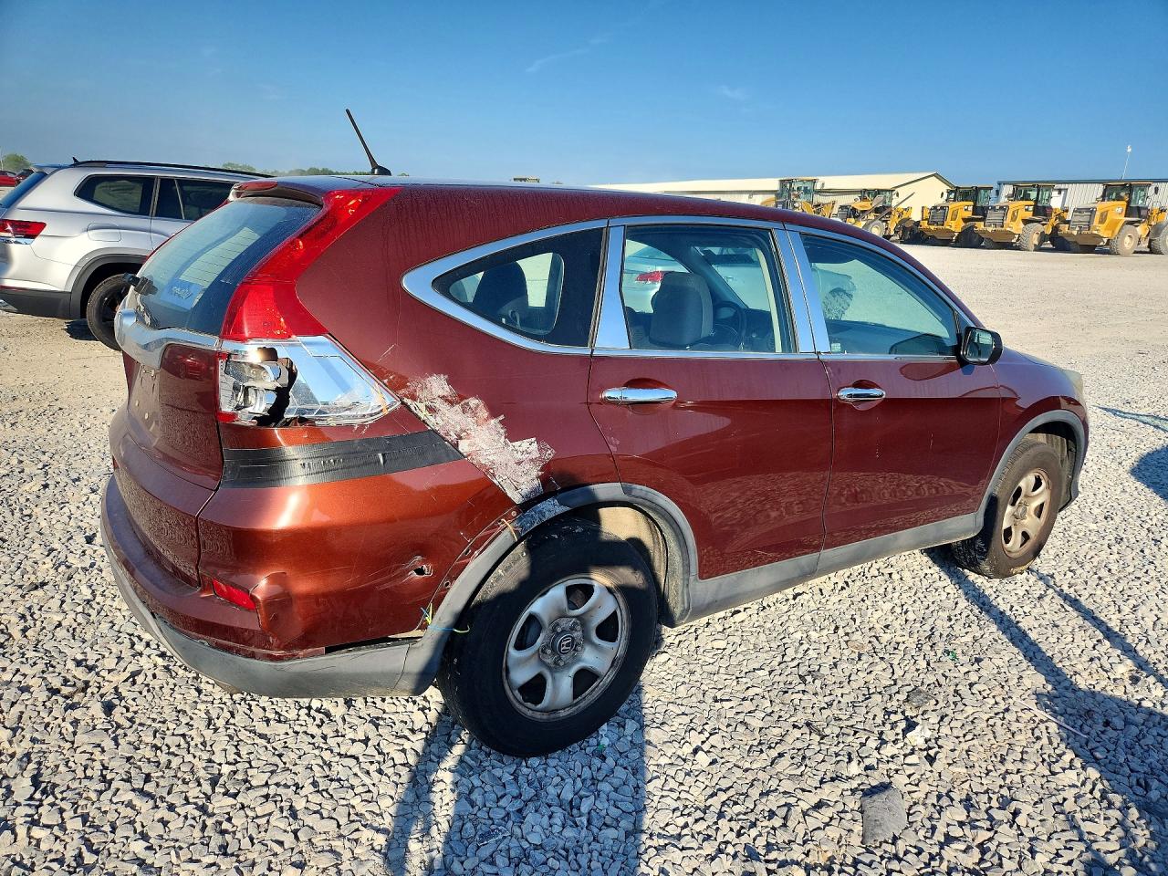 2015 Honda Cr-v Lx Maroon vin: 2HKRM3H35FH526535