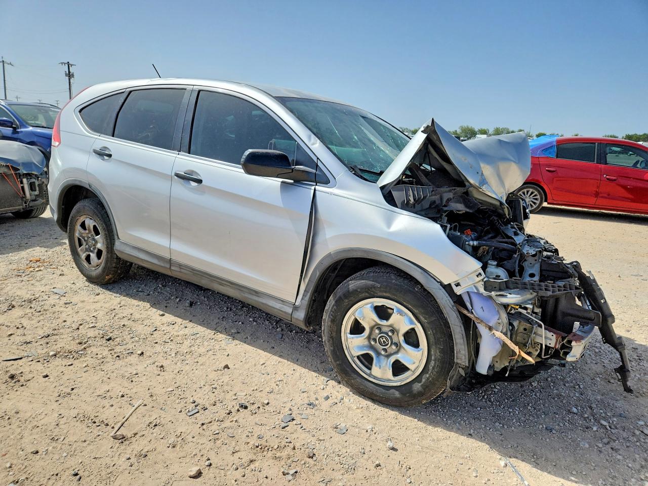 2012 Honda Cr-v Lx Silver vin: 2HKRM3H36CH501154