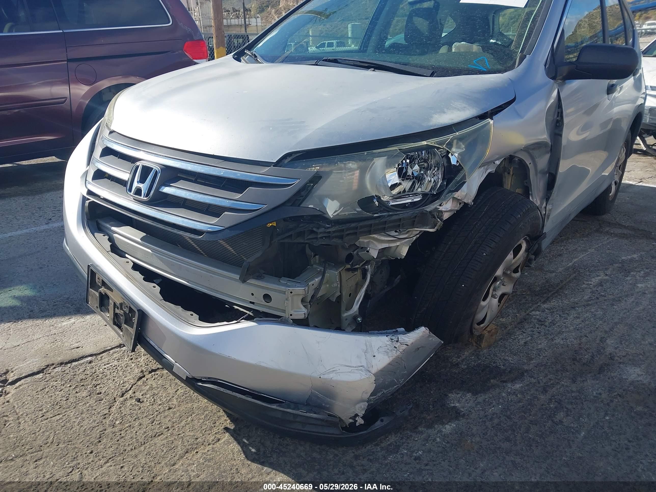 2012 Honda Cr-v Lx Silver vin: 2HKRM3H36CH504667