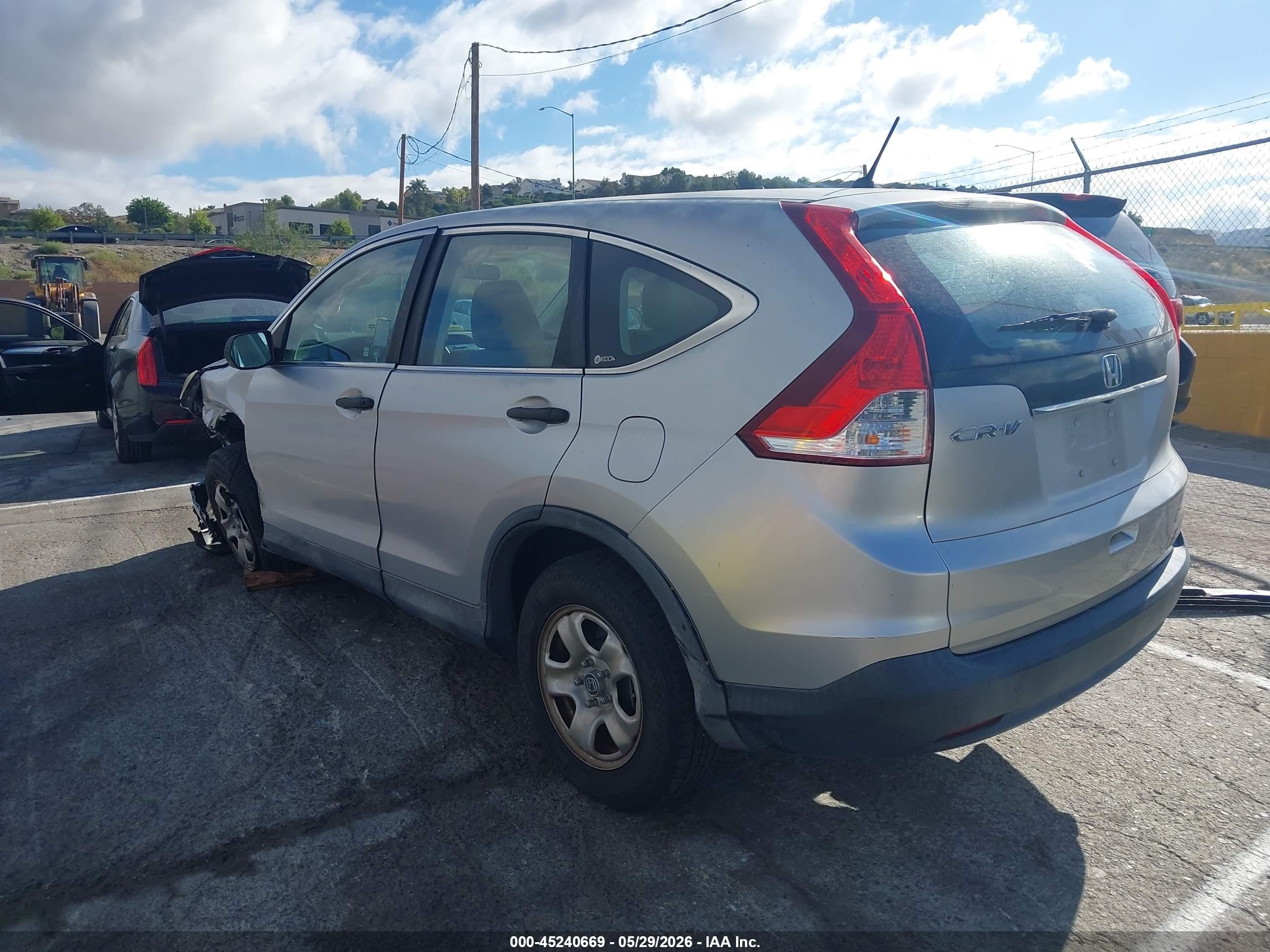 2012 Honda Cr-v Lx Silver vin: 2HKRM3H36CH504667