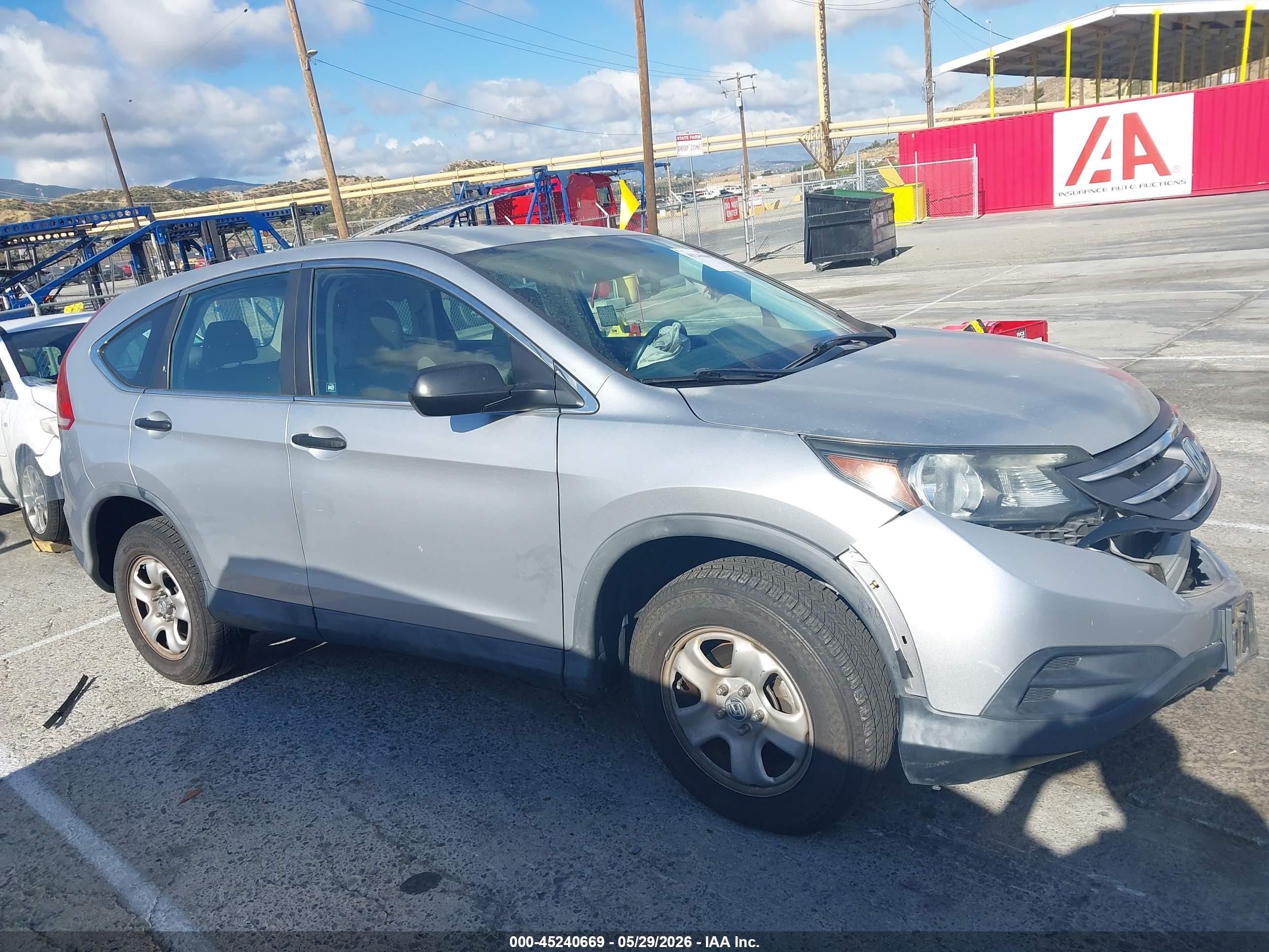 2012 Honda Cr-v Lx Silver vin: 2HKRM3H36CH504667