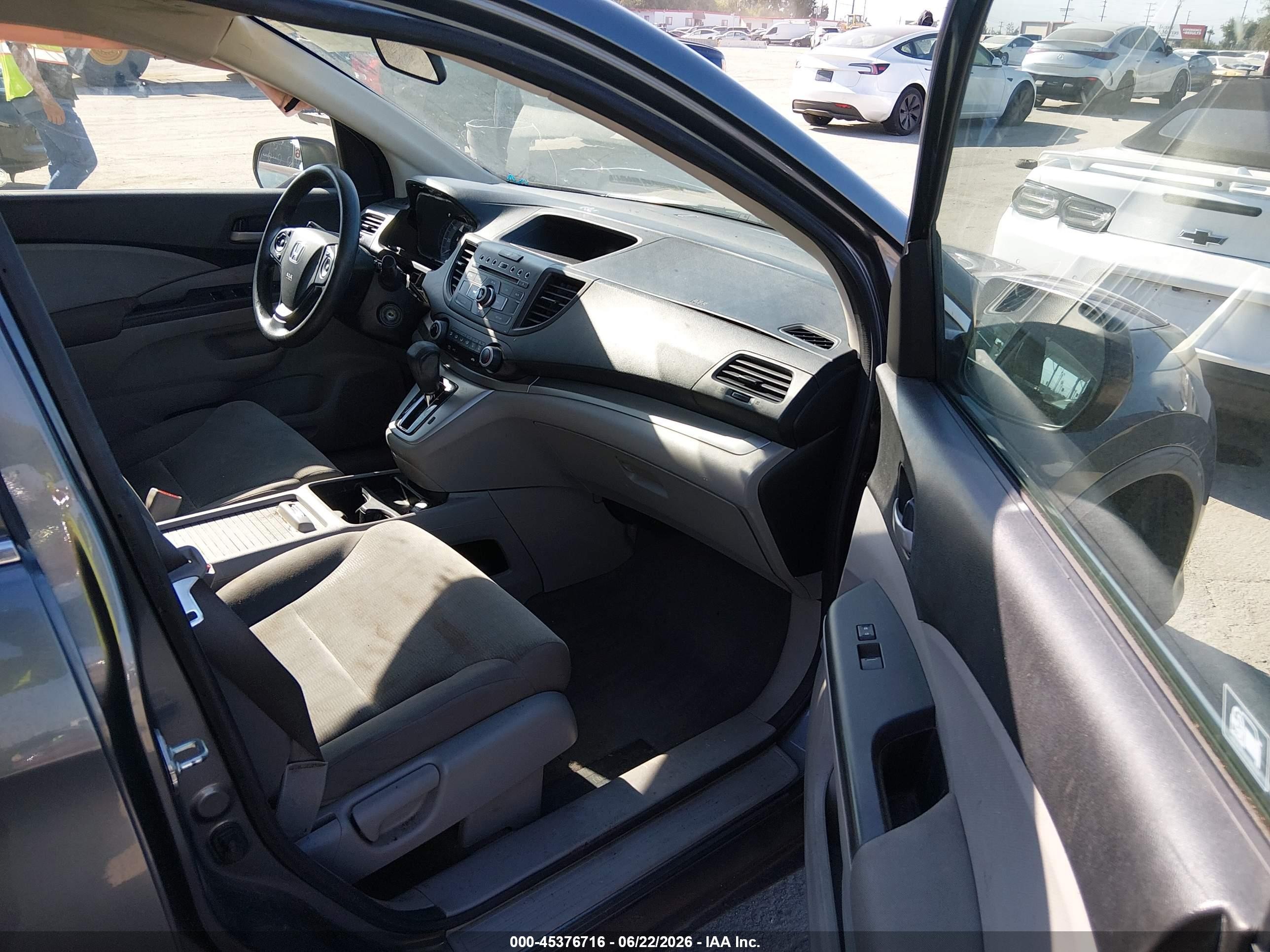 2012 Honda Cr-v Lx Gray vin: 2HKRM3H36CH504930