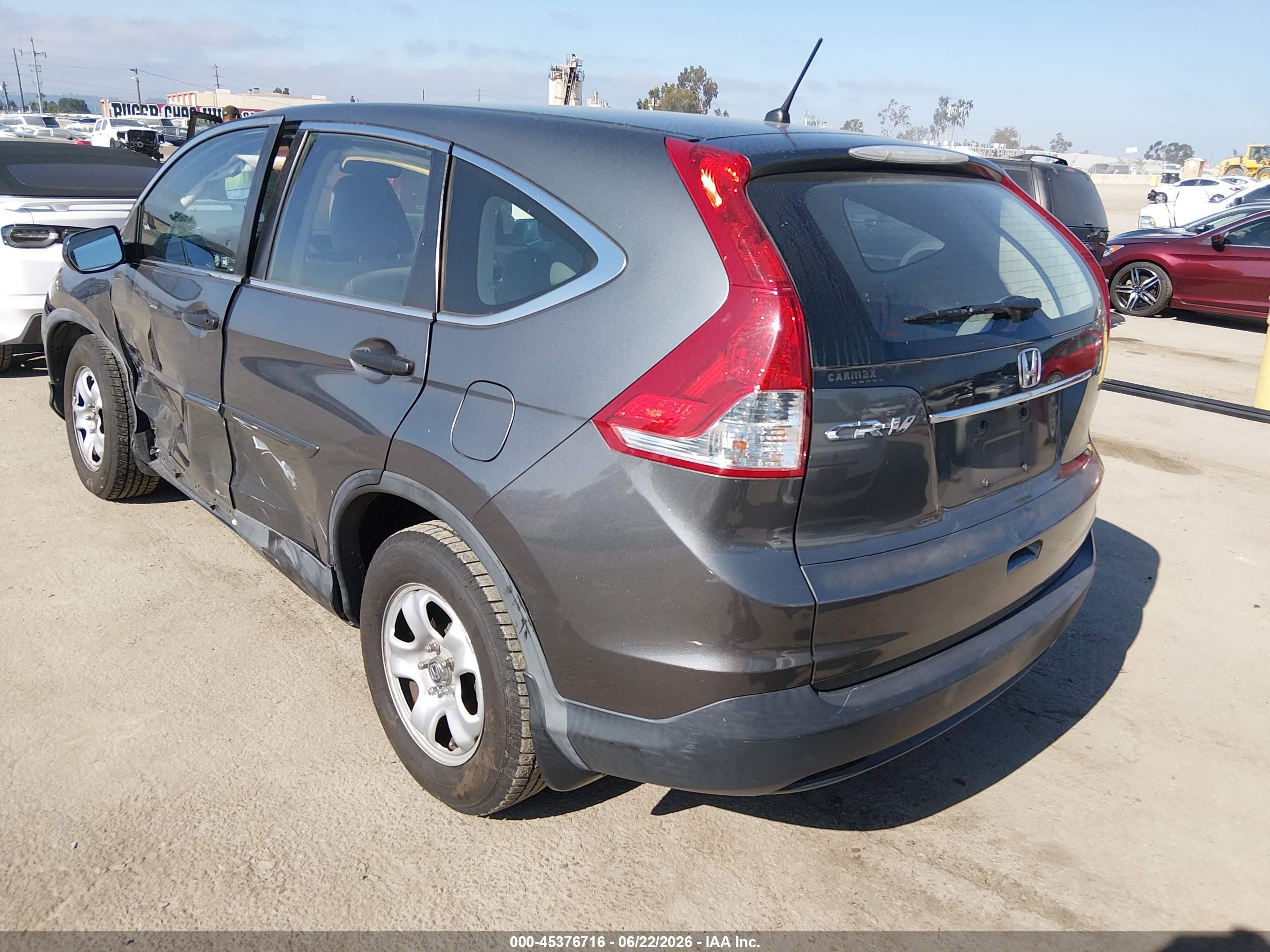 2012 Honda Cr-v Lx Gray vin: 2HKRM3H36CH504930