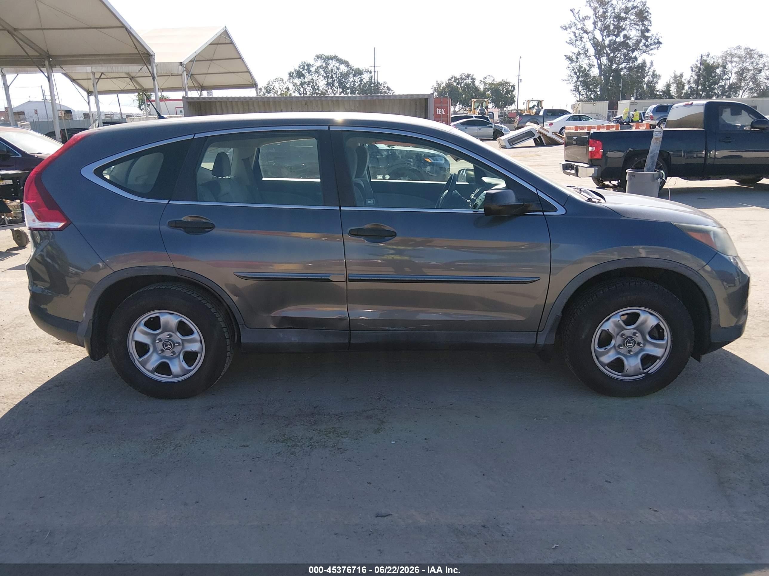 2012 Honda Cr-v Lx Gray vin: 2HKRM3H36CH504930
