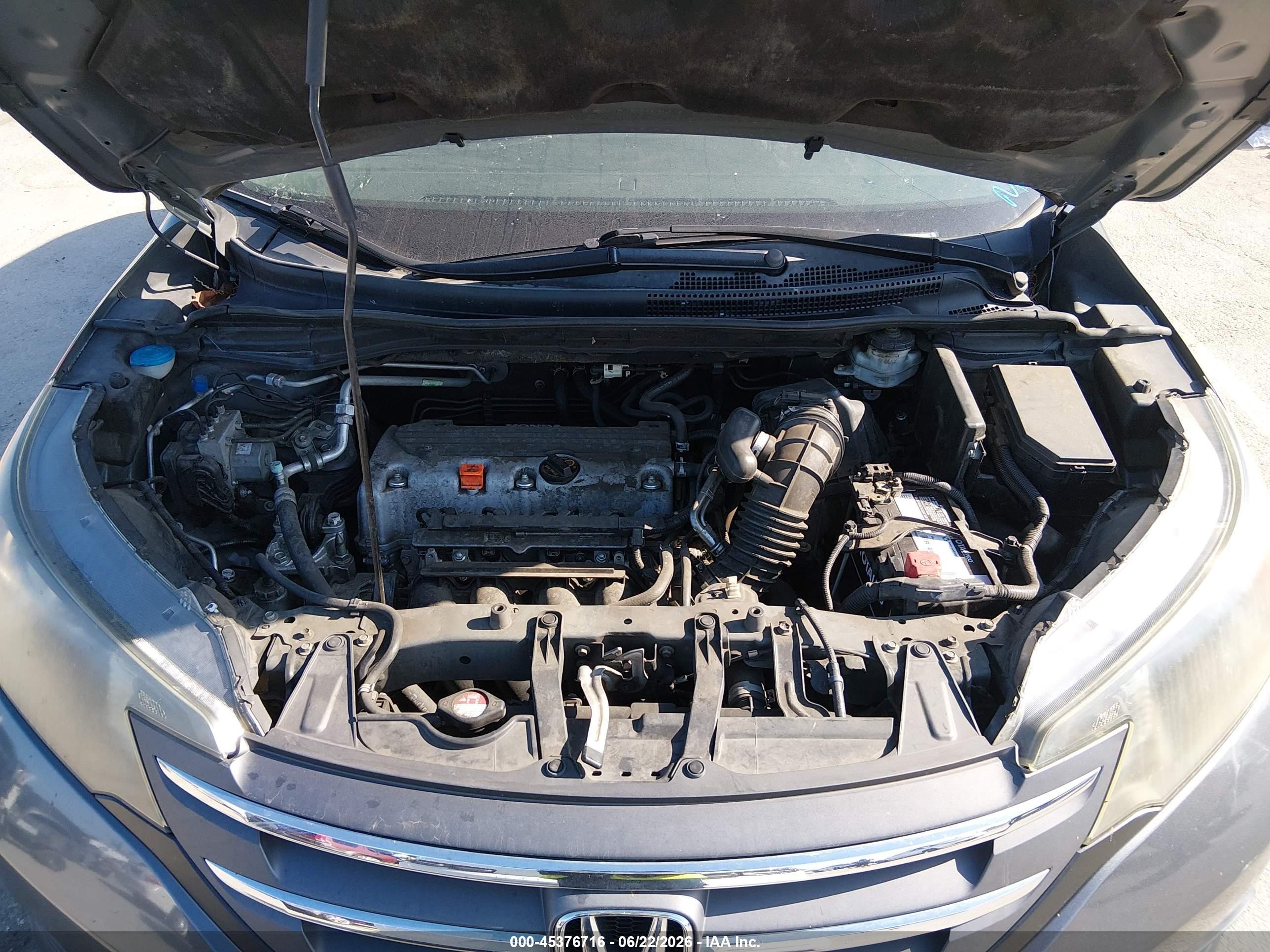2012 Honda Cr-v Lx Gray vin: 2HKRM3H36CH504930