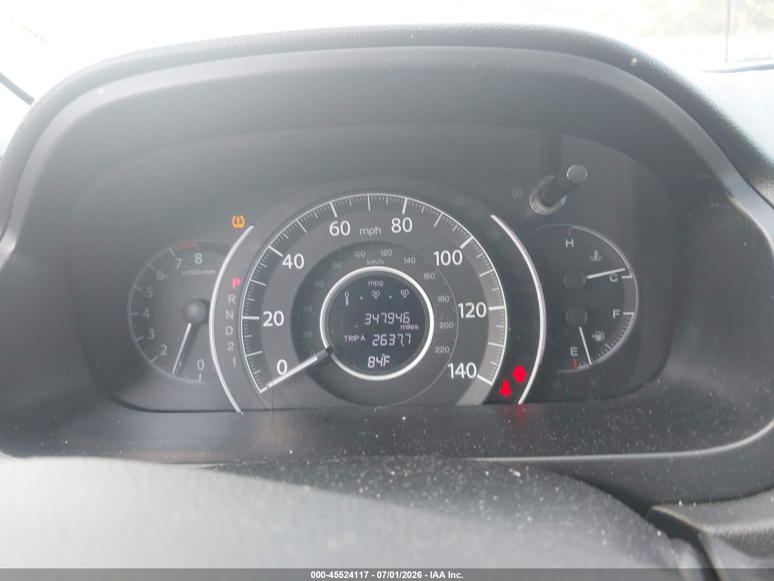 2013 Honda Cr-v Lx Gray vin: 2HKRM3H36DH501494