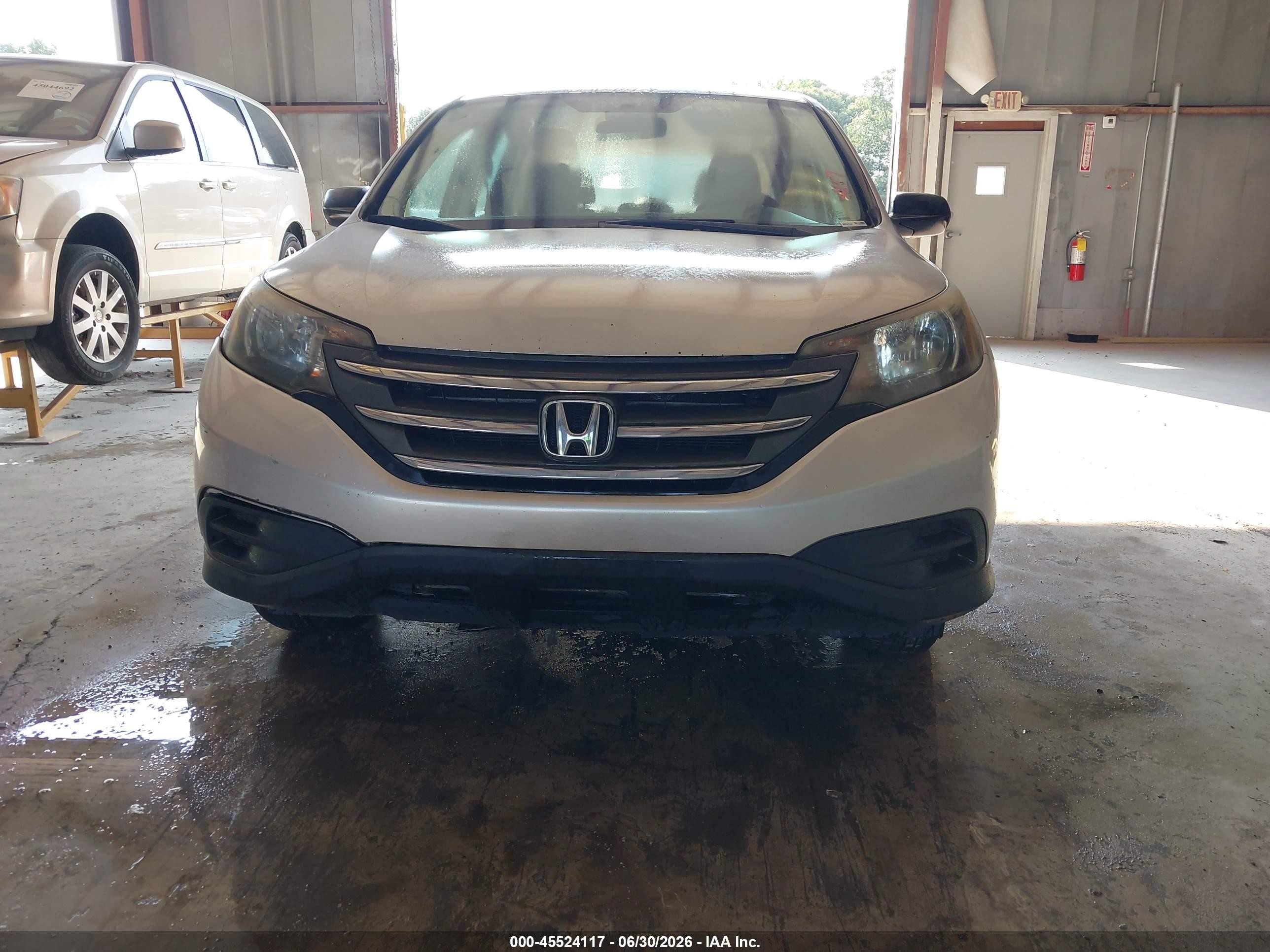 2013 Honda Cr-v Lx Gray vin: 2HKRM3H36DH501494