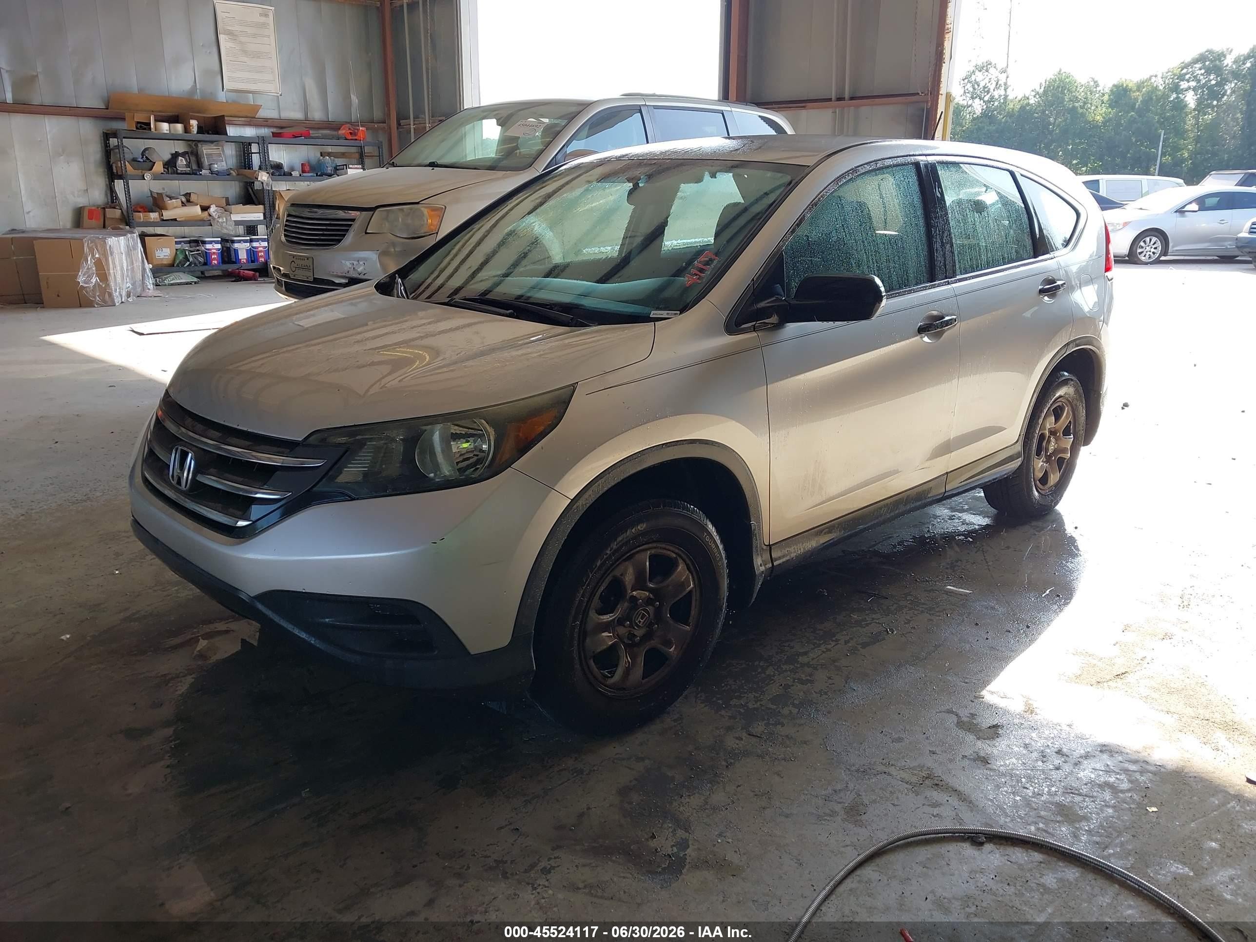 2013 Honda Cr-v Lx Gray vin: 2HKRM3H36DH501494