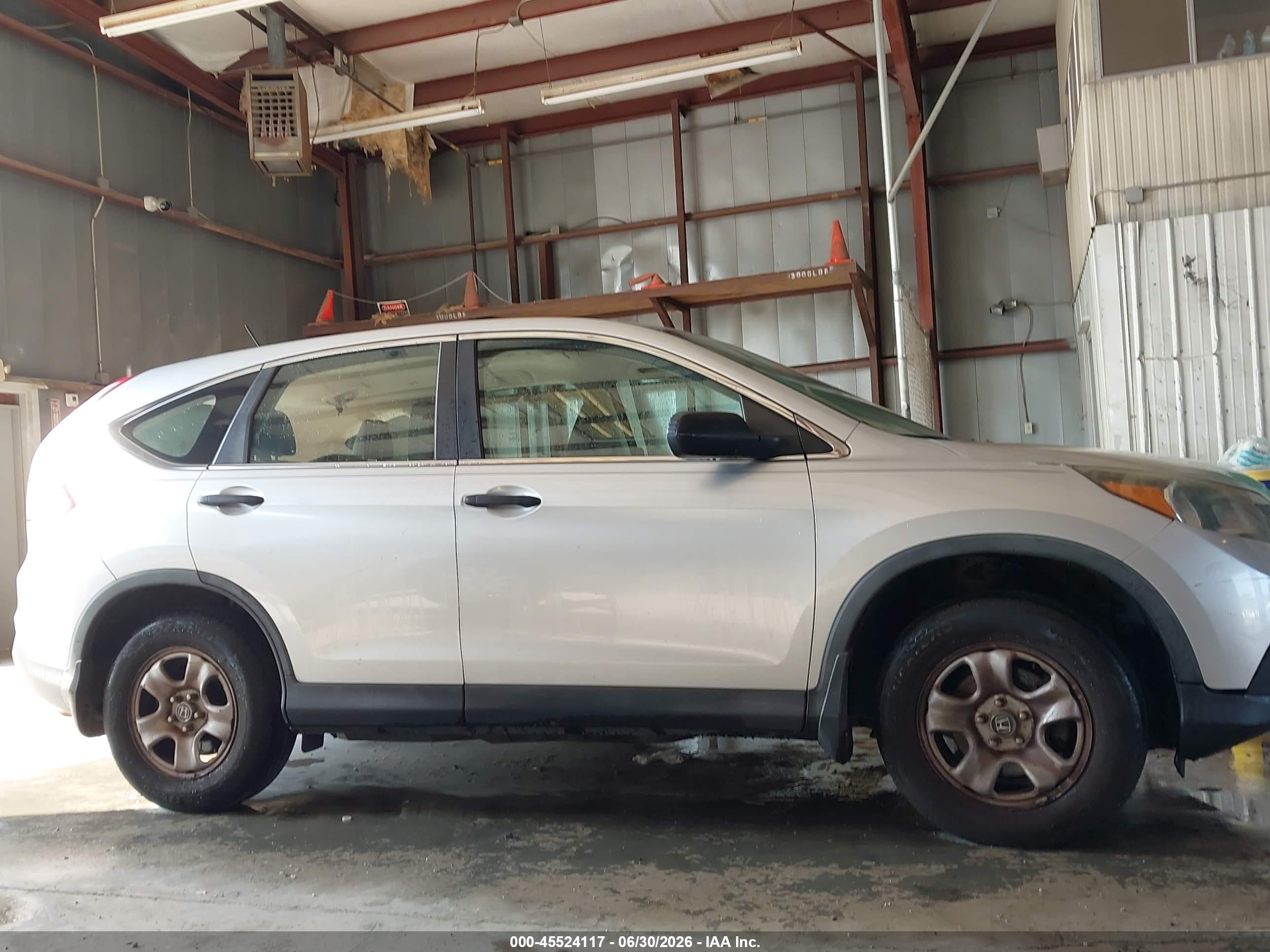 2013 Honda Cr-v Lx Gray vin: 2HKRM3H36DH501494
