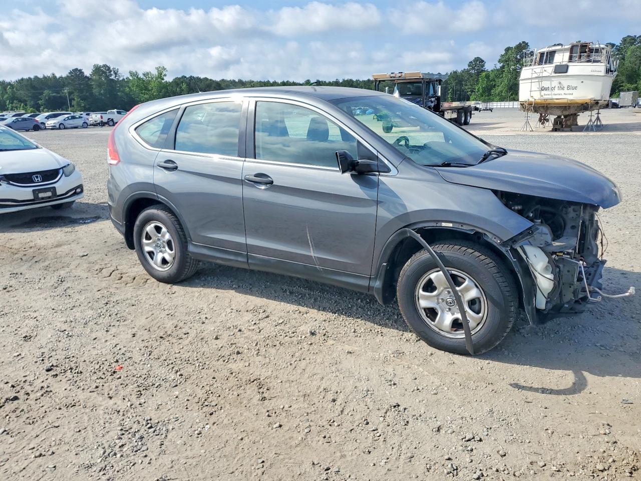 2013 Honda Cr-v Lx Gray vin: 2HKRM3H36DH504251