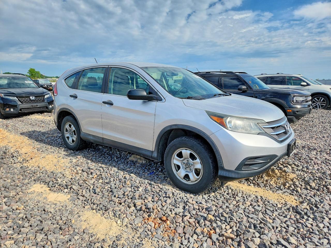 2014 Honda Cr-v Lx Silver vin: 2HKRM3H36EH523142