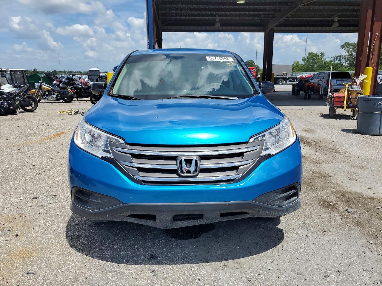 2014 Honda Cr-v Lx Blue vin: 2HKRM3H36EH525361