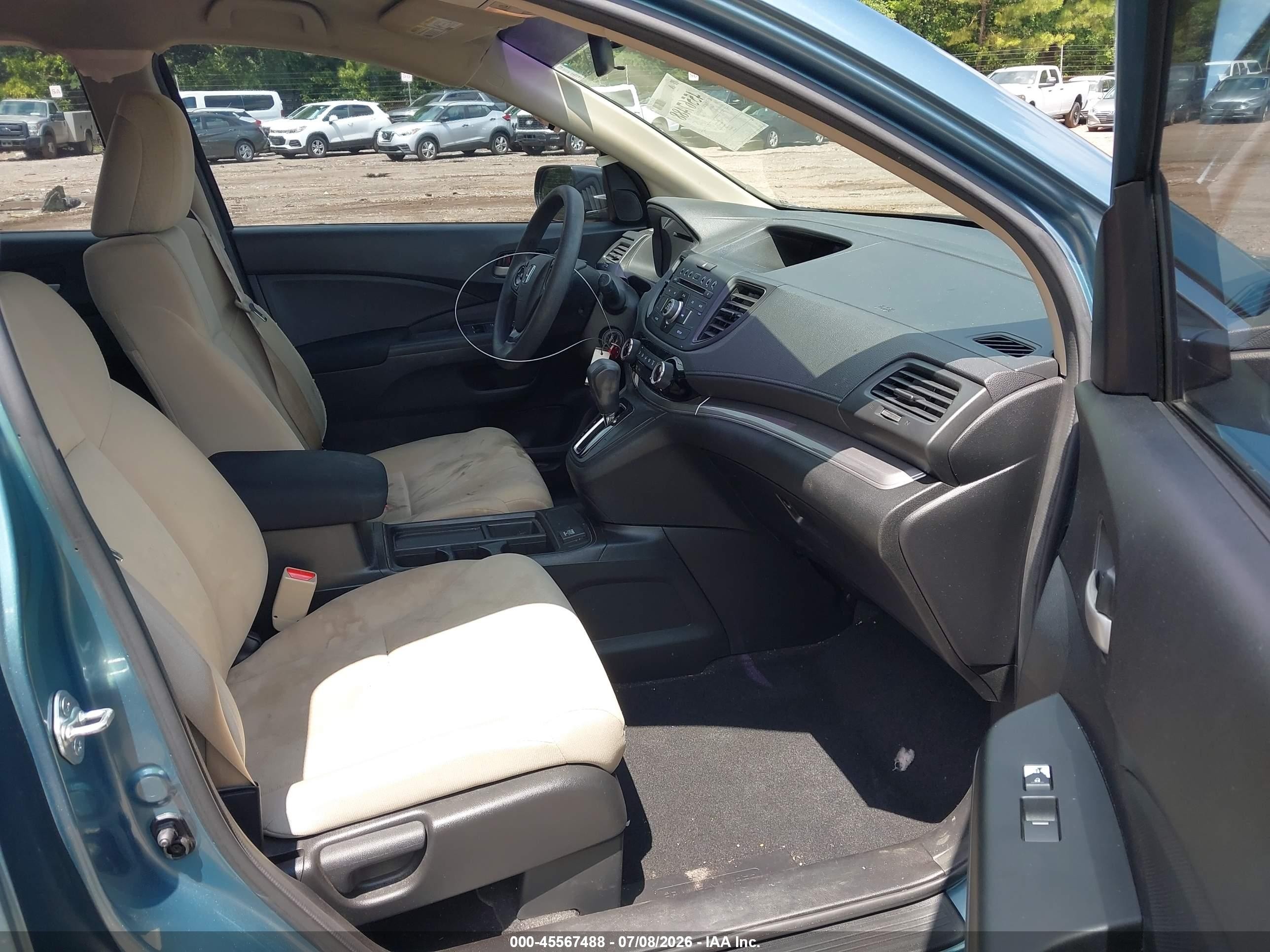 2015 Honda Cr-v Lx Blue vin: 2HKRM3H36FH535213
