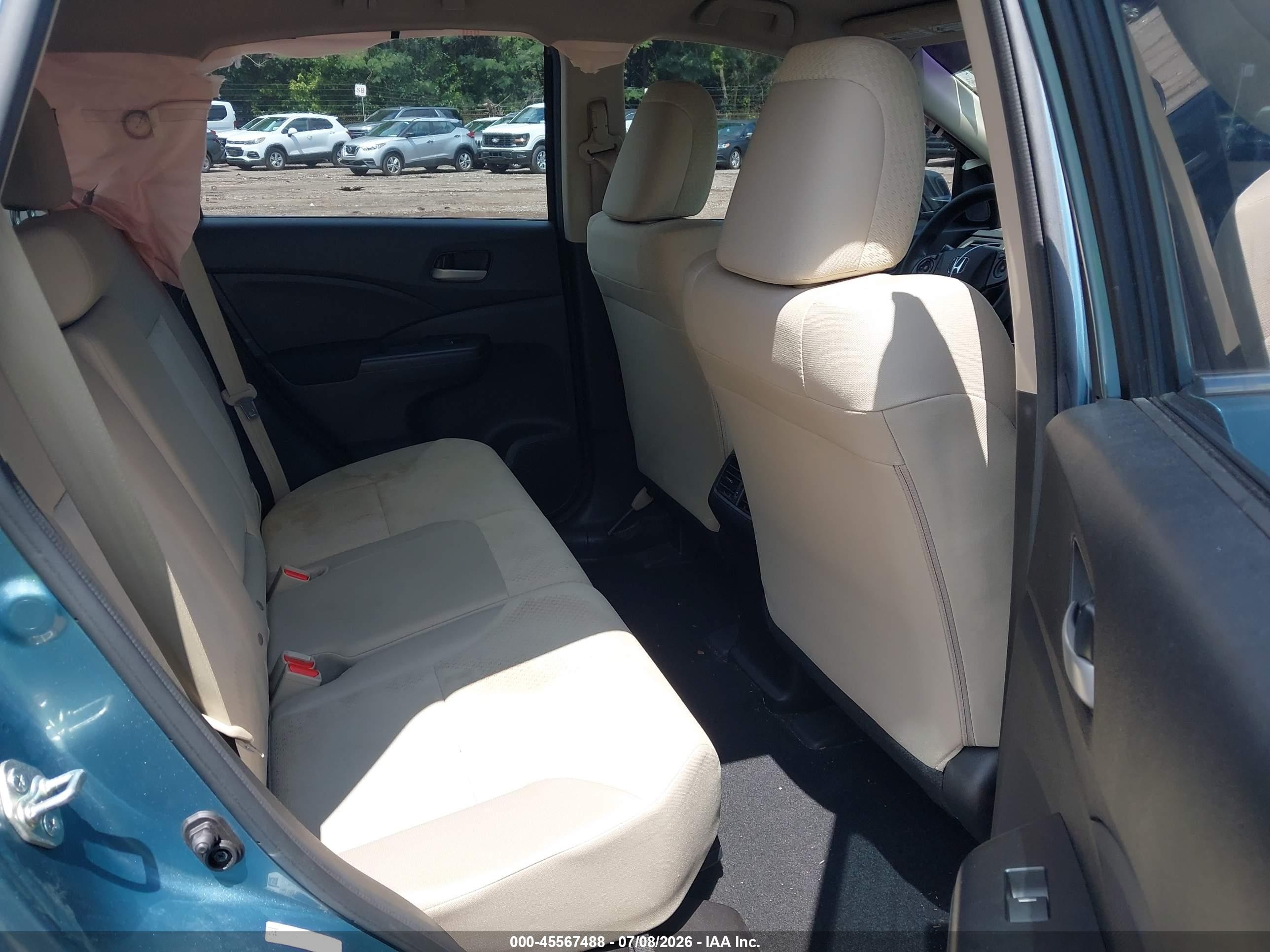 2015 Honda Cr-v Lx Blue vin: 2HKRM3H36FH535213