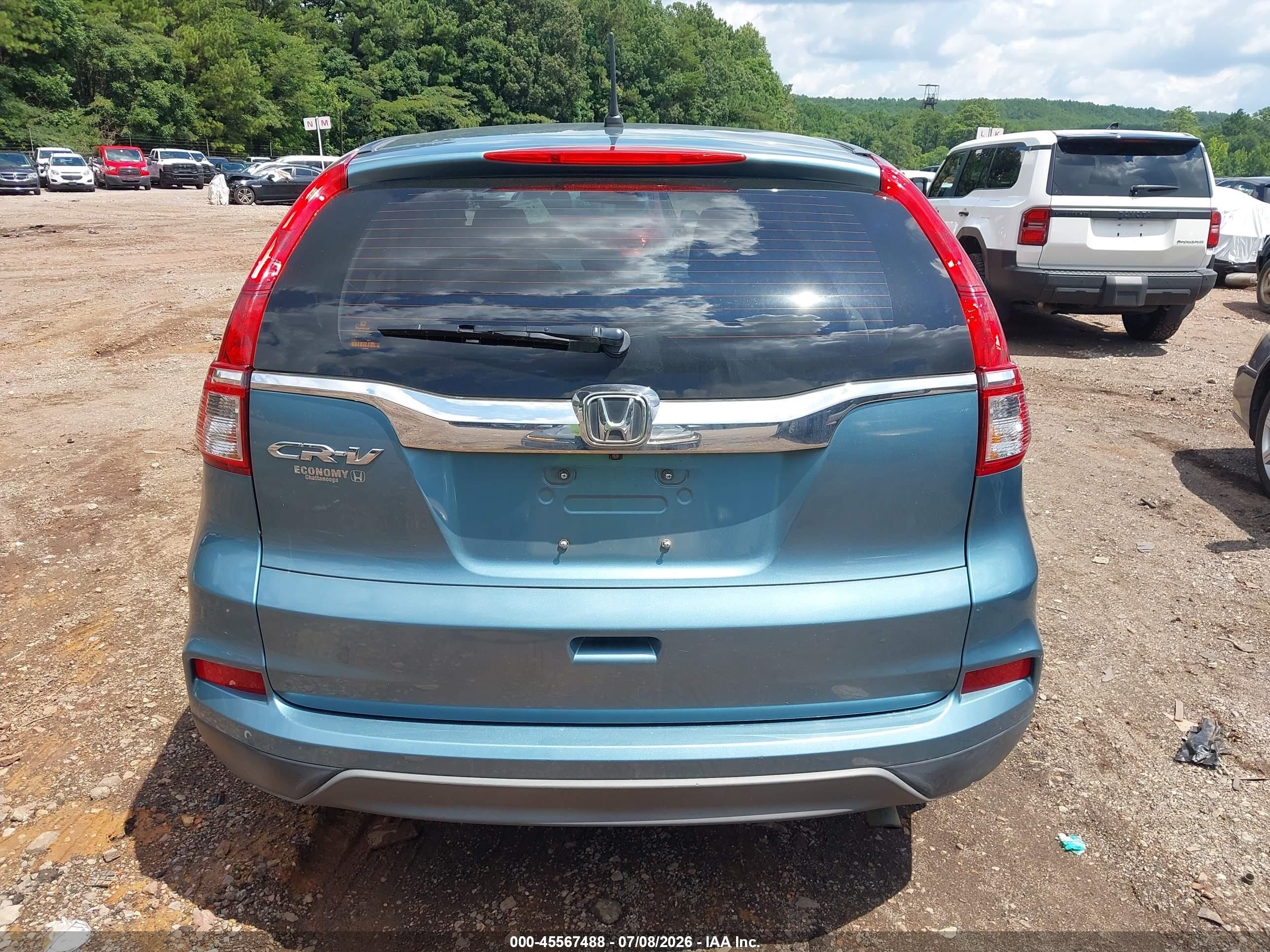 2015 Honda Cr-v Lx Blue vin: 2HKRM3H36FH535213