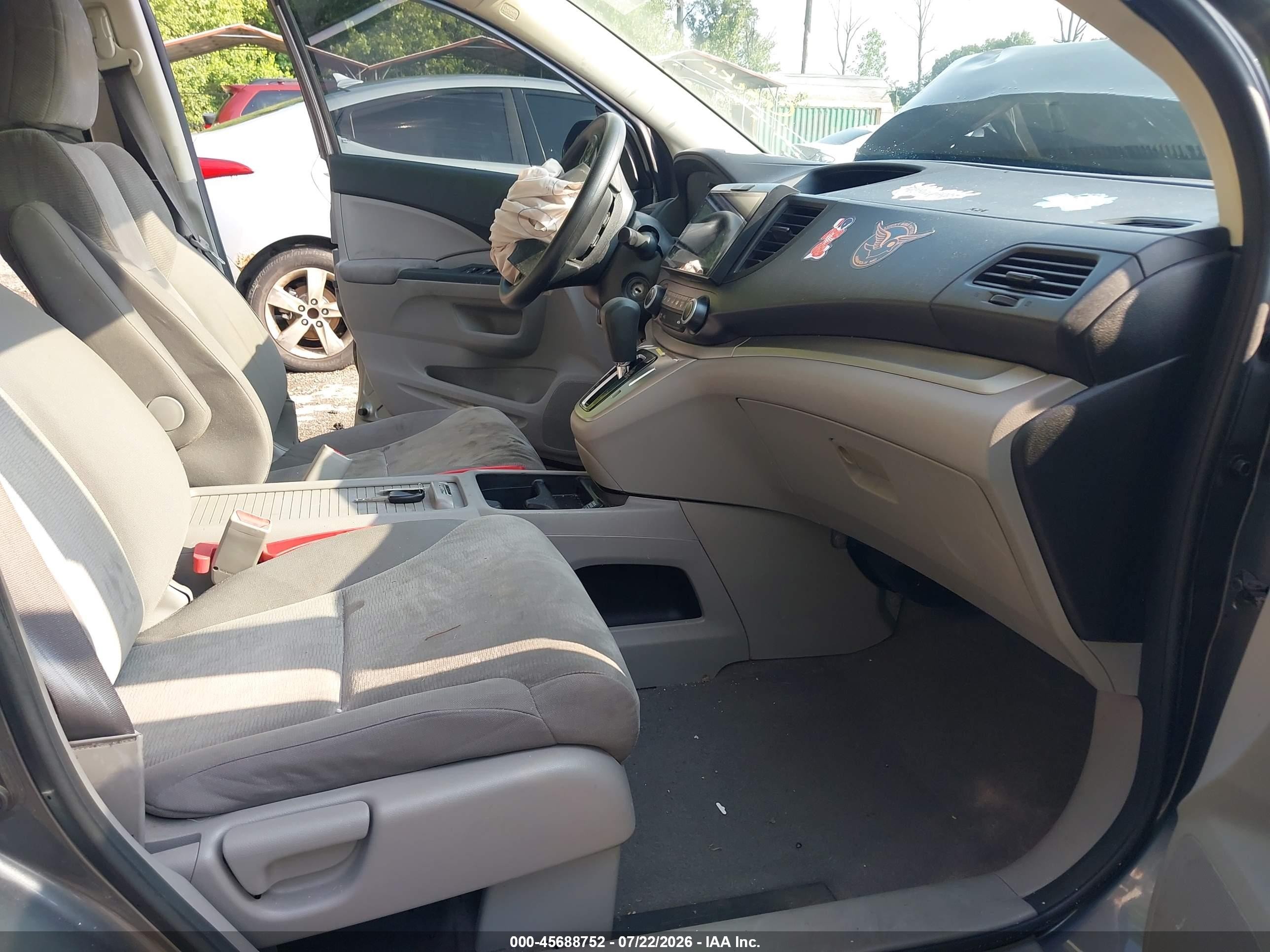 2012 Honda Cr-v Lx Серый vin: 2HKRM3H37CH505648