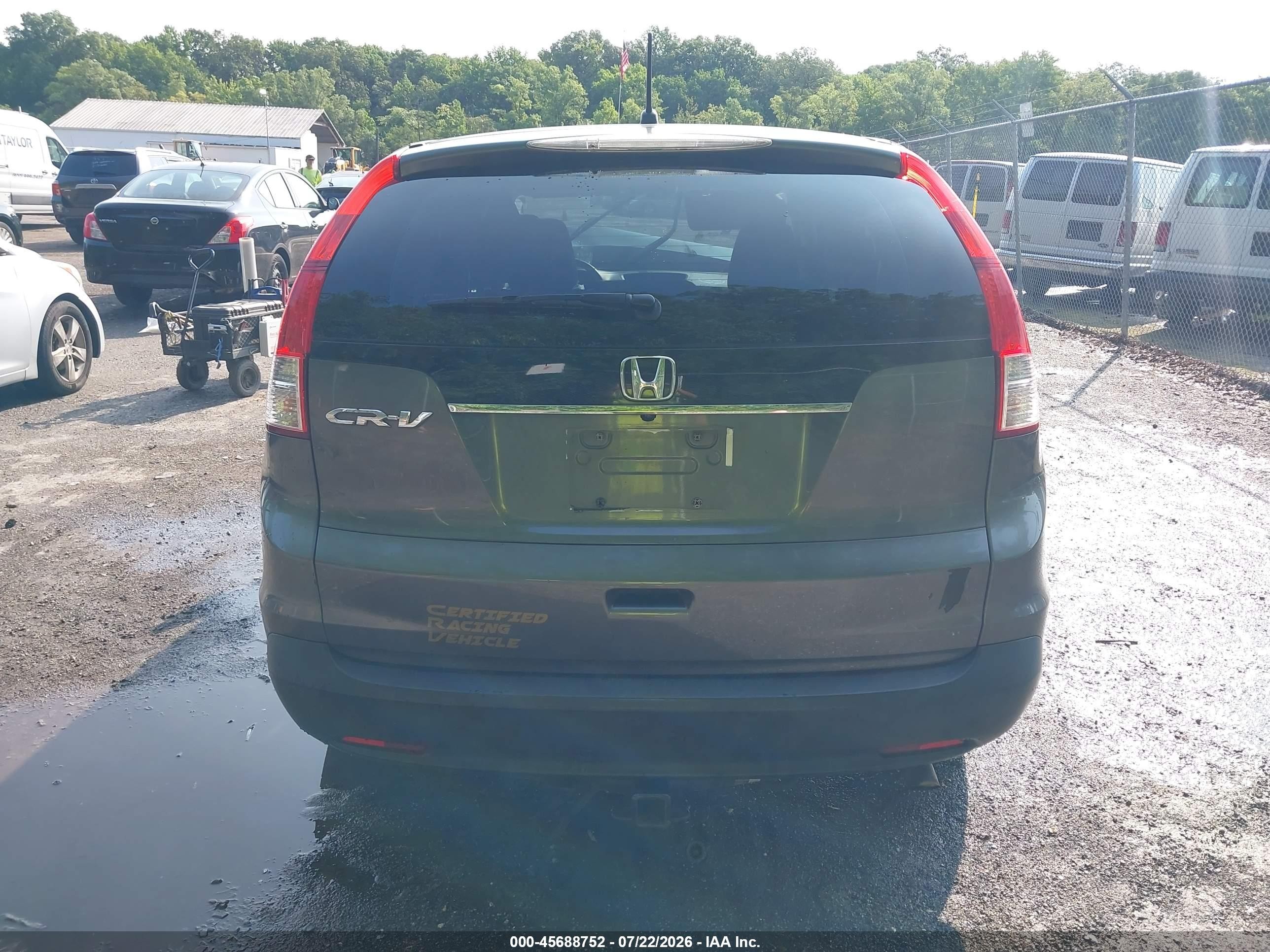 2012 Honda Cr-v Lx Серый vin: 2HKRM3H37CH505648