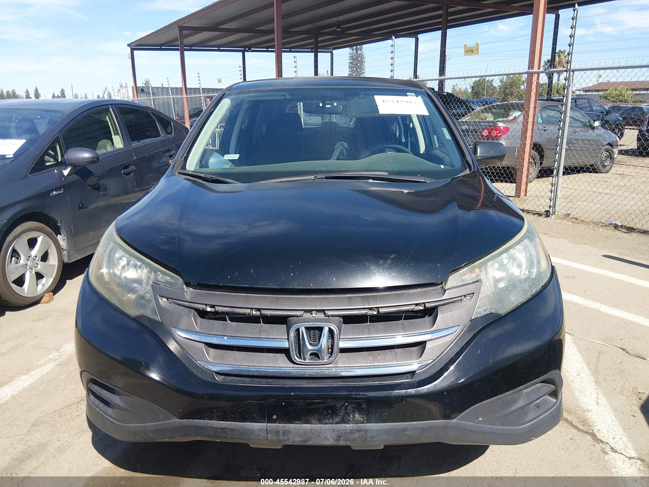 2013 Honda Cr-v Lx Black vin: 2HKRM3H37DH517896