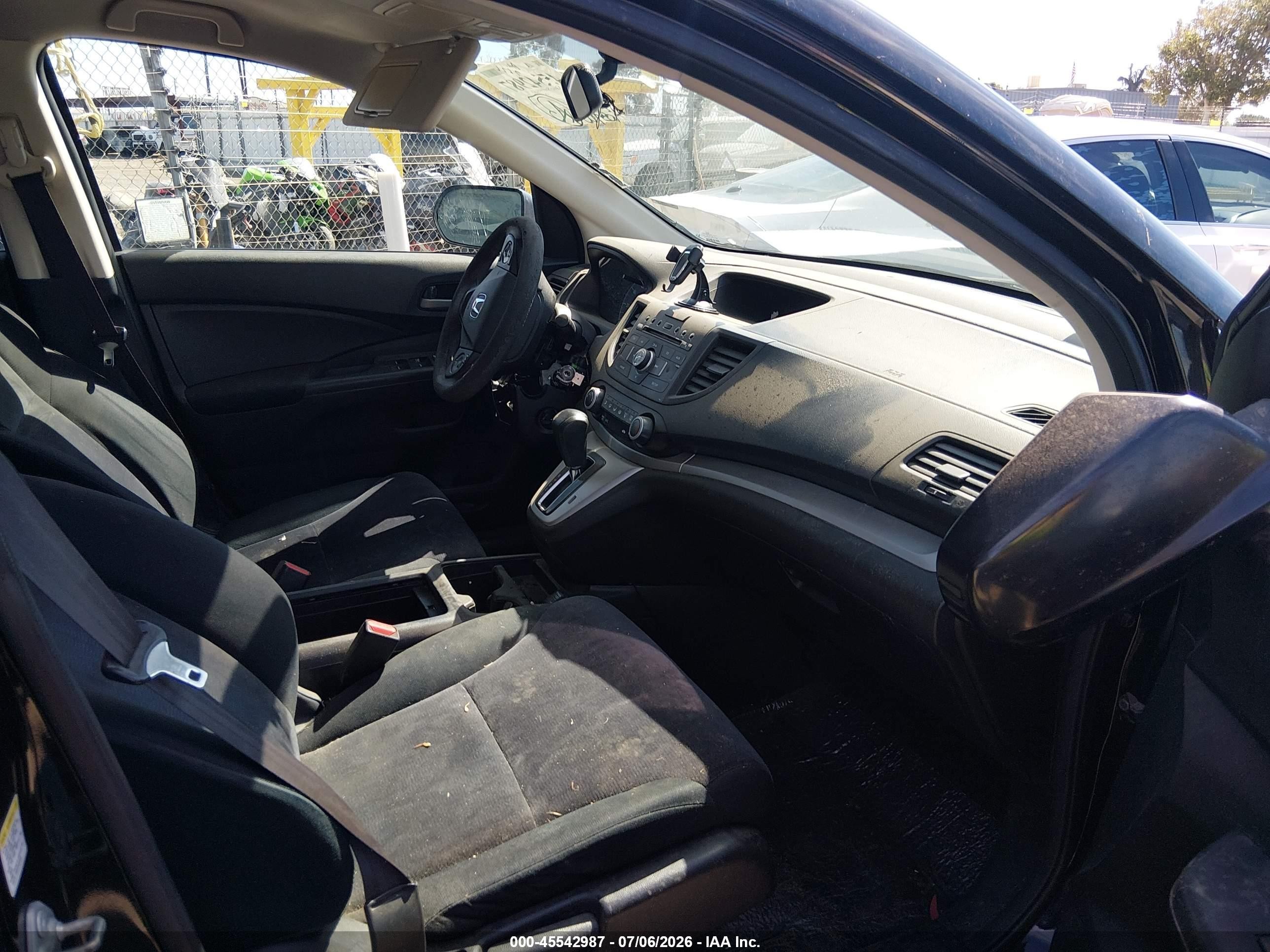 2013 Honda Cr-v Lx Black vin: 2HKRM3H37DH517896