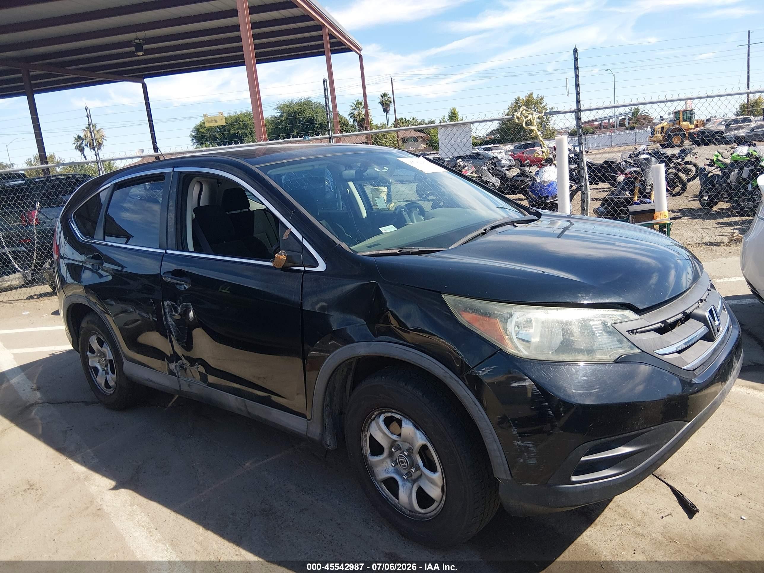 2013 Honda Cr-v Lx Black vin: 2HKRM3H37DH517896