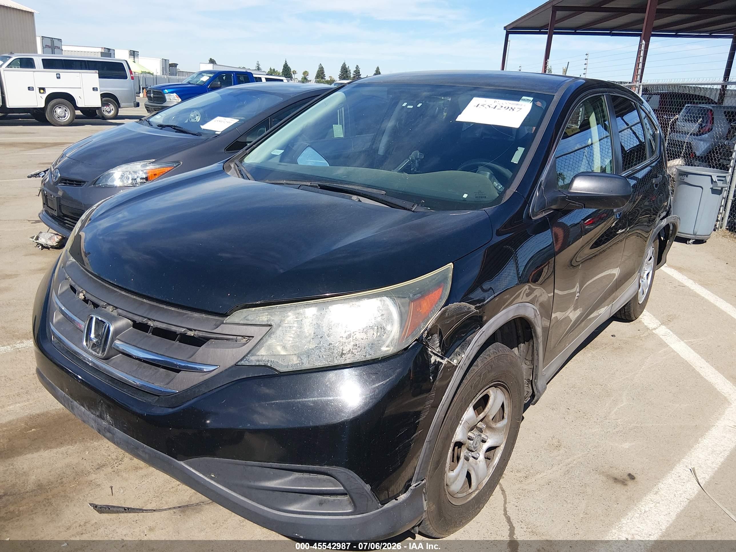 2013 Honda Cr-v Lx Black vin: 2HKRM3H37DH517896