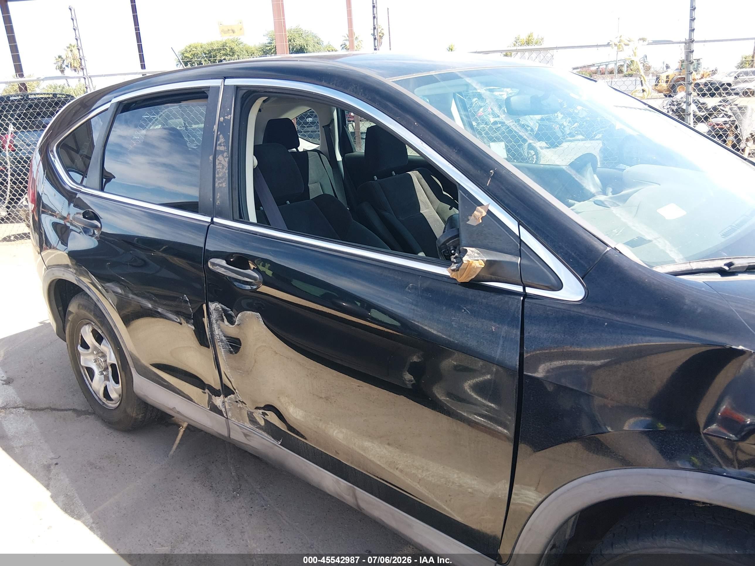 2013 Honda Cr-v Lx Black vin: 2HKRM3H37DH517896