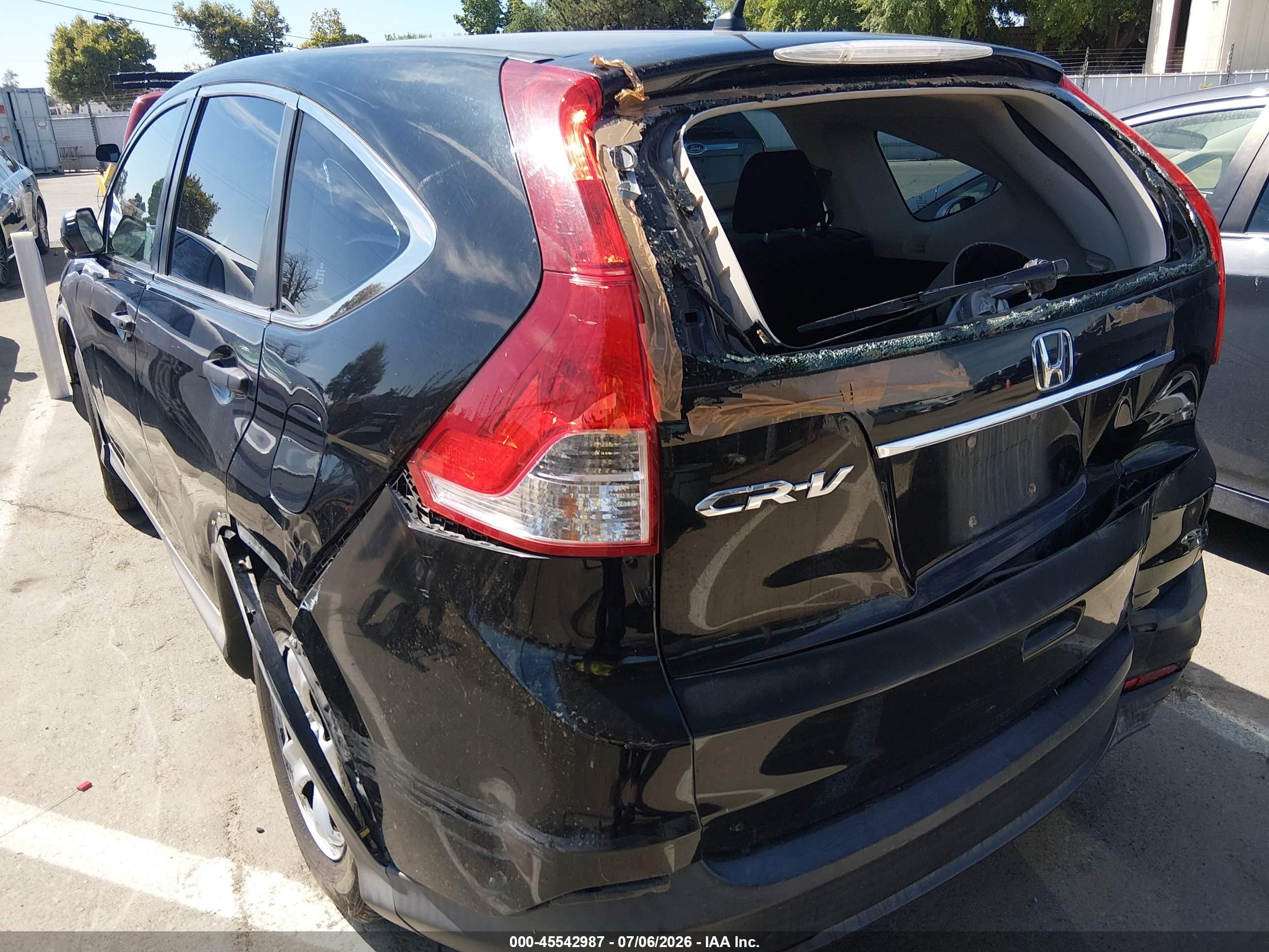 2013 Honda Cr-v Lx Black vin: 2HKRM3H37DH517896