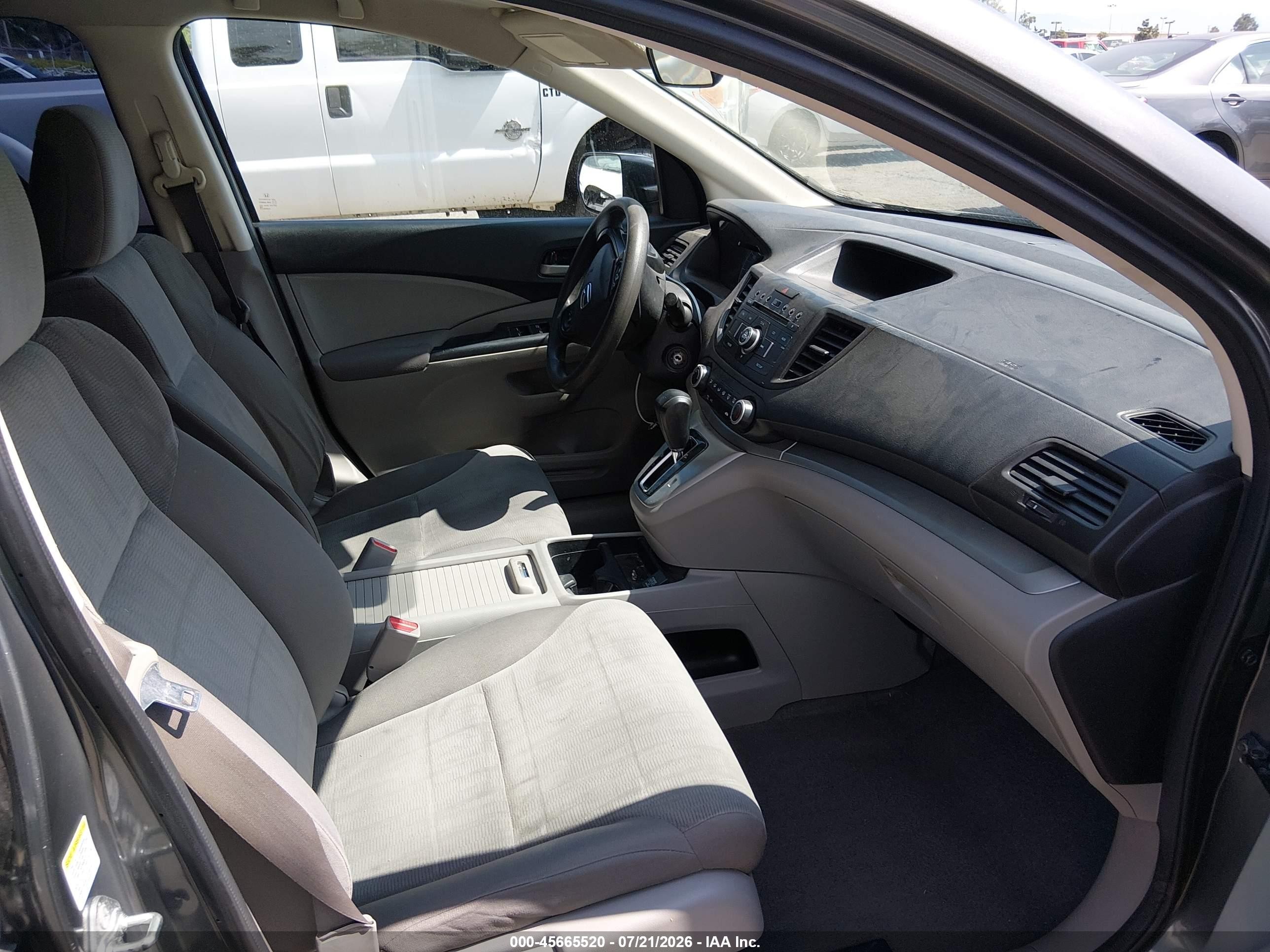 2014 Honda Cr-v Lx Gray vin: 2HKRM3H37EH522050