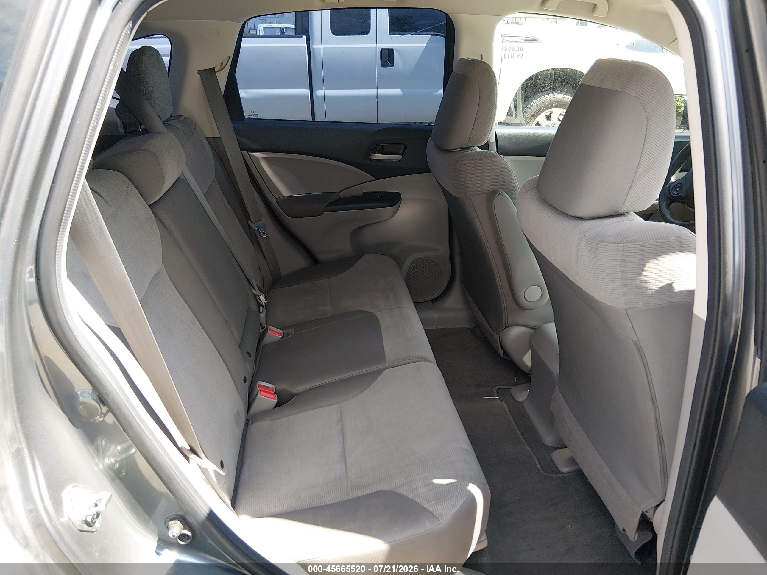 2014 Honda Cr-v Lx Gray vin: 2HKRM3H37EH522050
