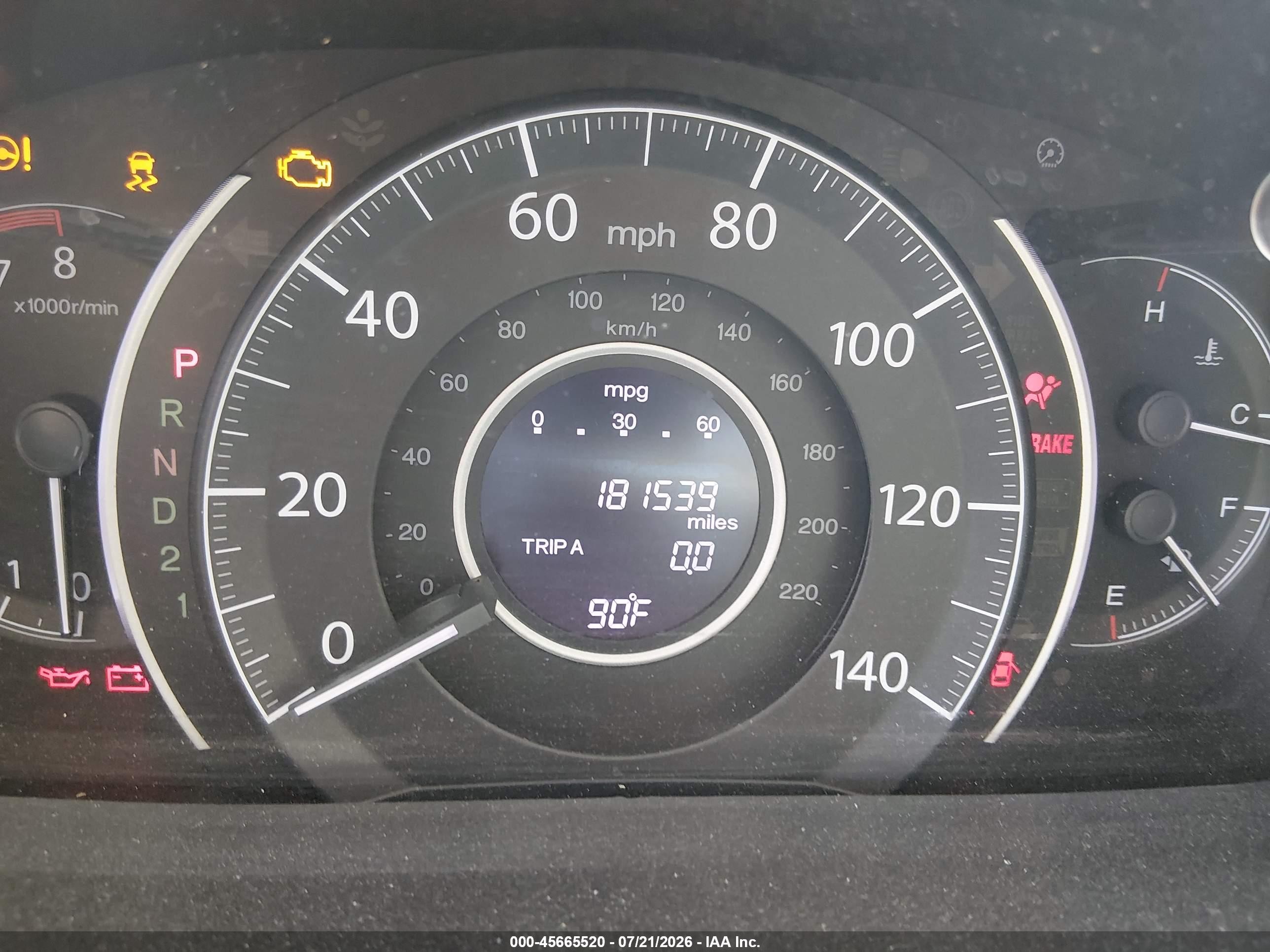 2014 Honda Cr-v Lx Gray vin: 2HKRM3H37EH522050