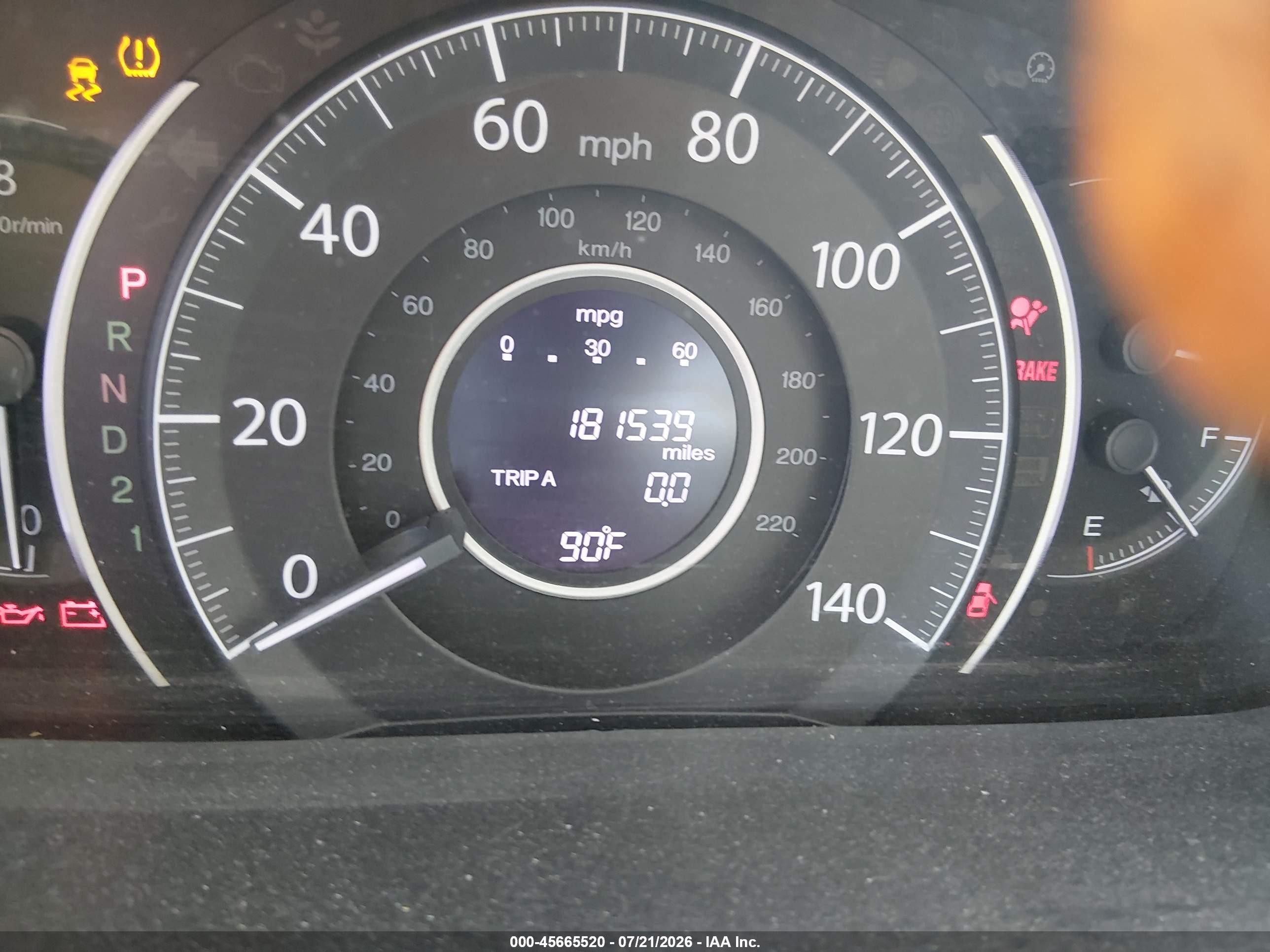 2014 Honda Cr-v Lx Gray vin: 2HKRM3H37EH522050
