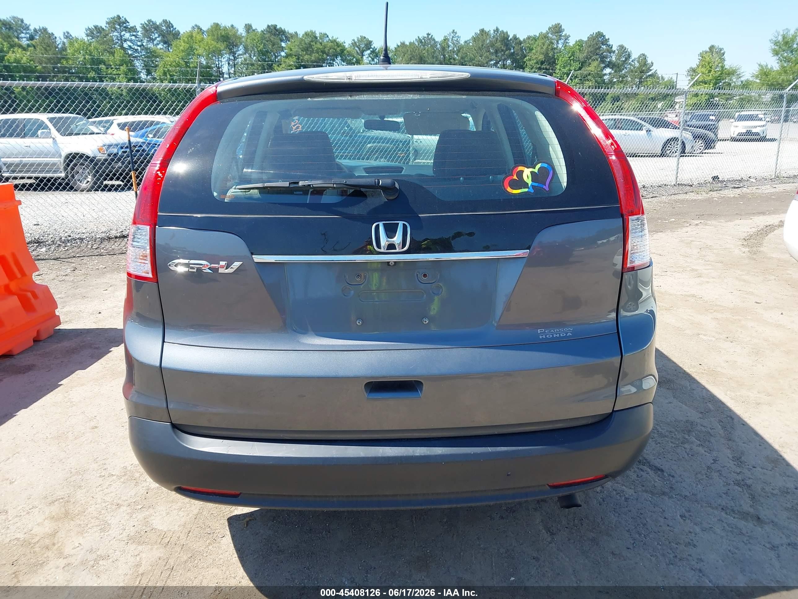 2014 Honda Cr-v Lx Gray vin: 2HKRM3H37EH525126