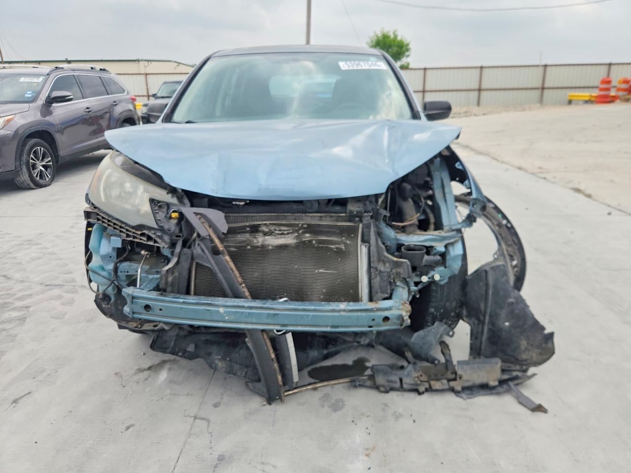 2014 Honda Cr-v Lx Turquoise vin: 2HKRM3H37EH545330