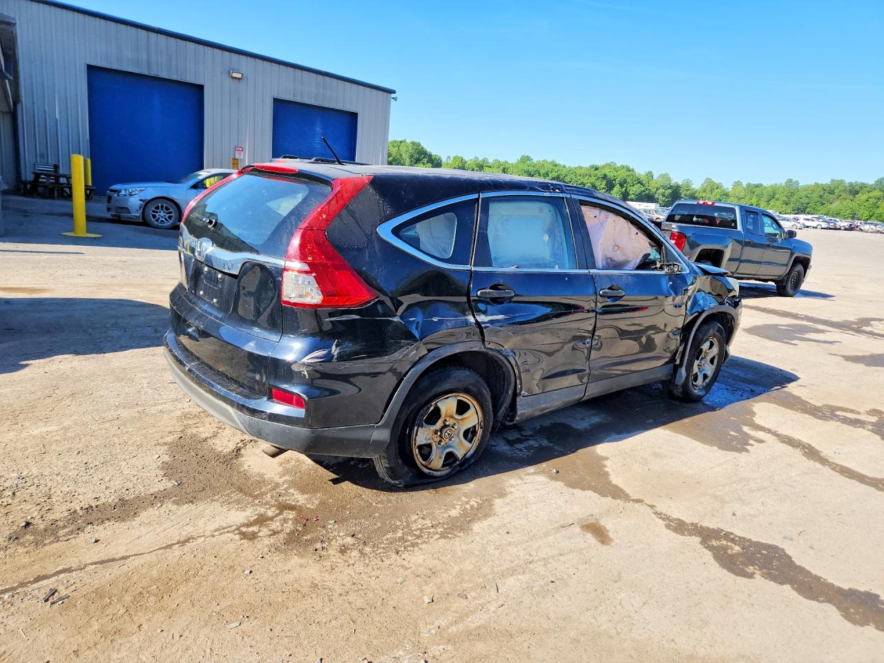 2015 Honda Cr-v Lx Gray vin: 2HKRM3H37FH512362
