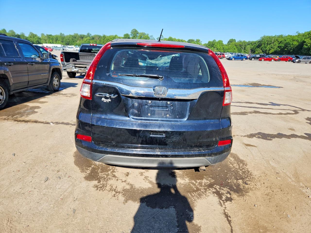 2015 Honda Cr-v Lx Gray vin: 2HKRM3H37FH512362