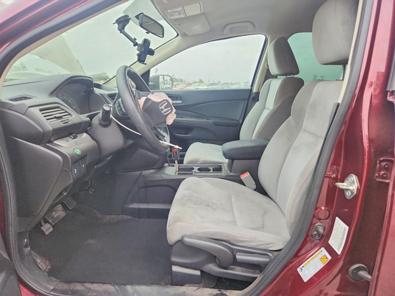 2015 Honda Cr-v Lx Burgundy vin: 2HKRM3H37FH519666