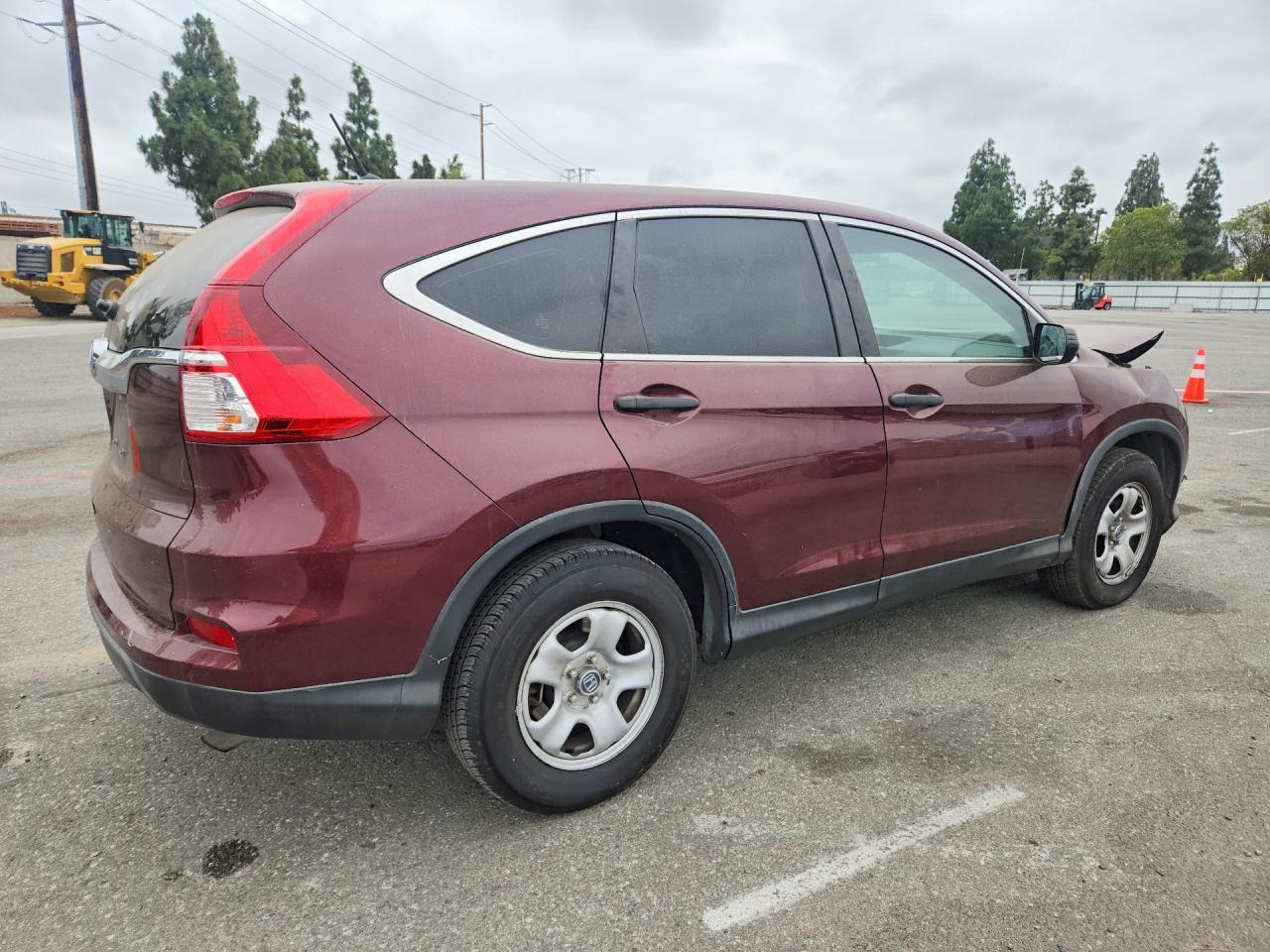 2015 Honda Cr-v Lx Burgundy vin: 2HKRM3H37FH519666
